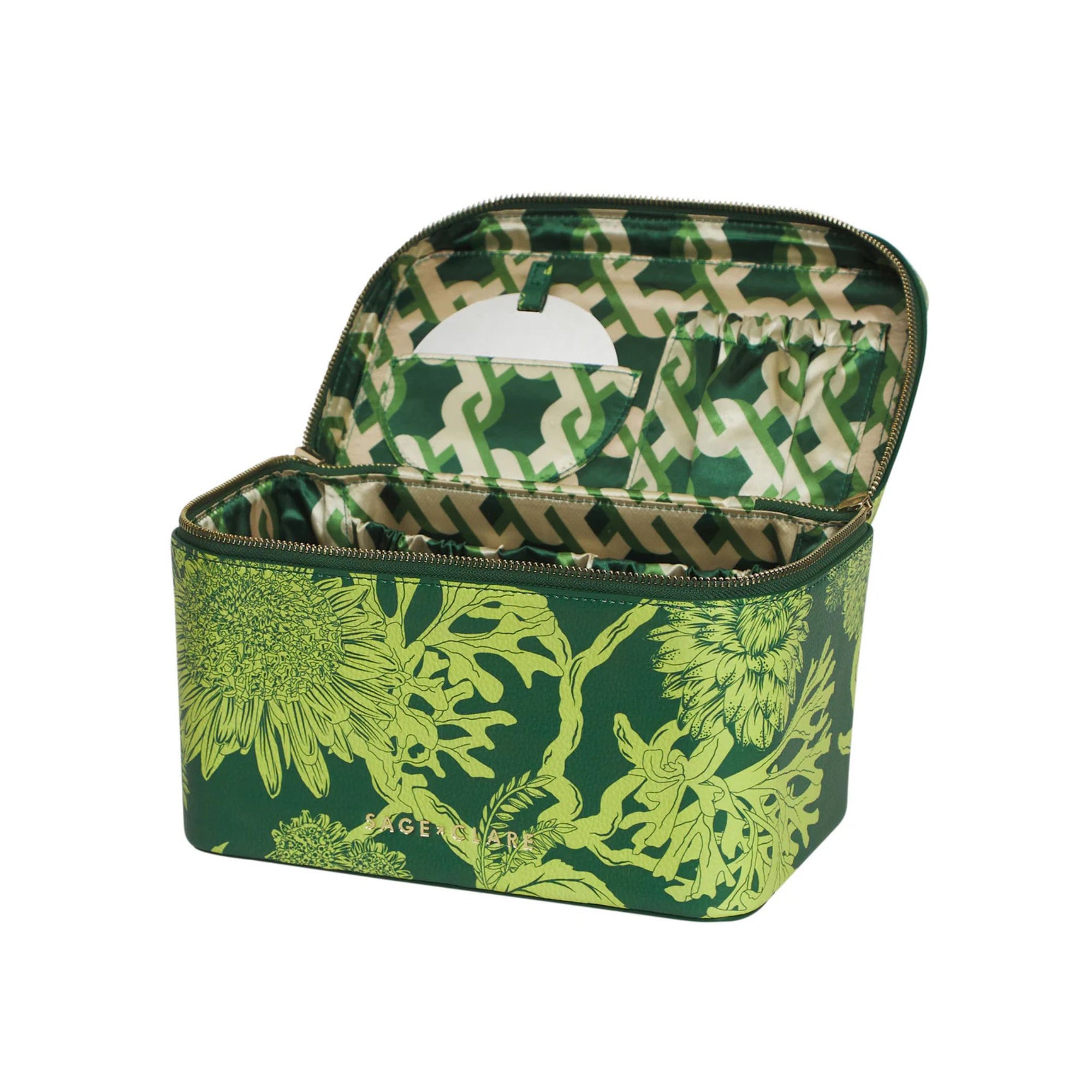 Delphine Large Vanity Case - Anise