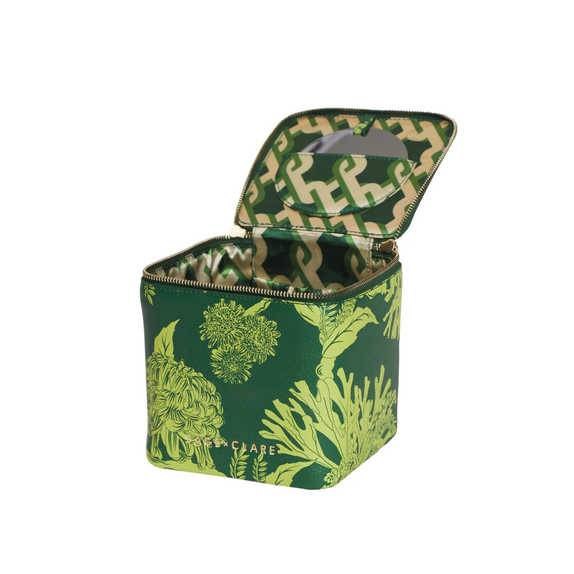 Delphine Small Vanity Case - Anise