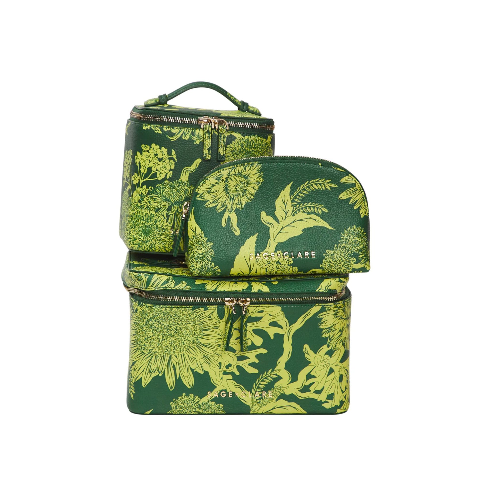 Delphine Small Vanity Case - Anise