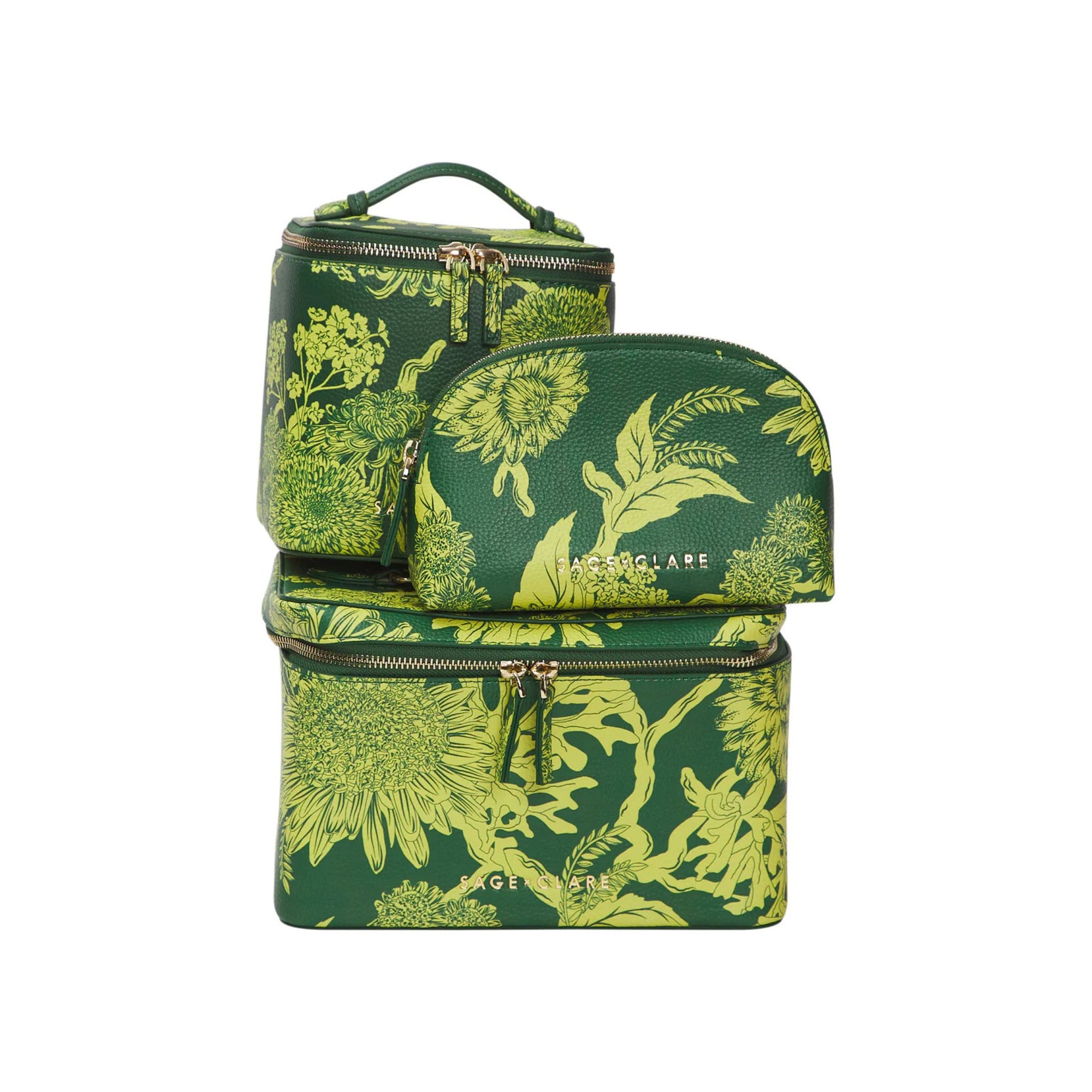 Delphine Large Vanity Case - Anise