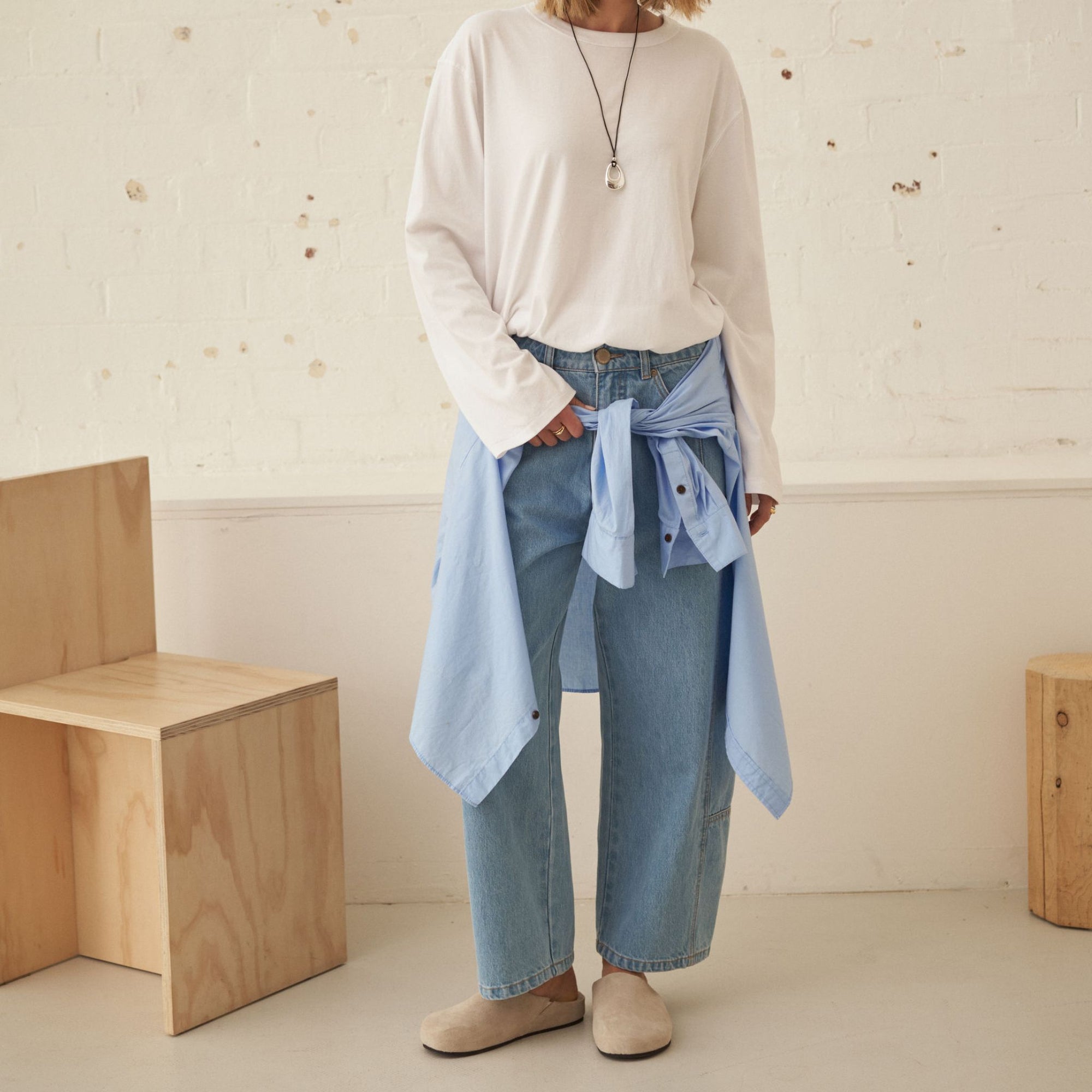 Demi Barrel Vintage Blue