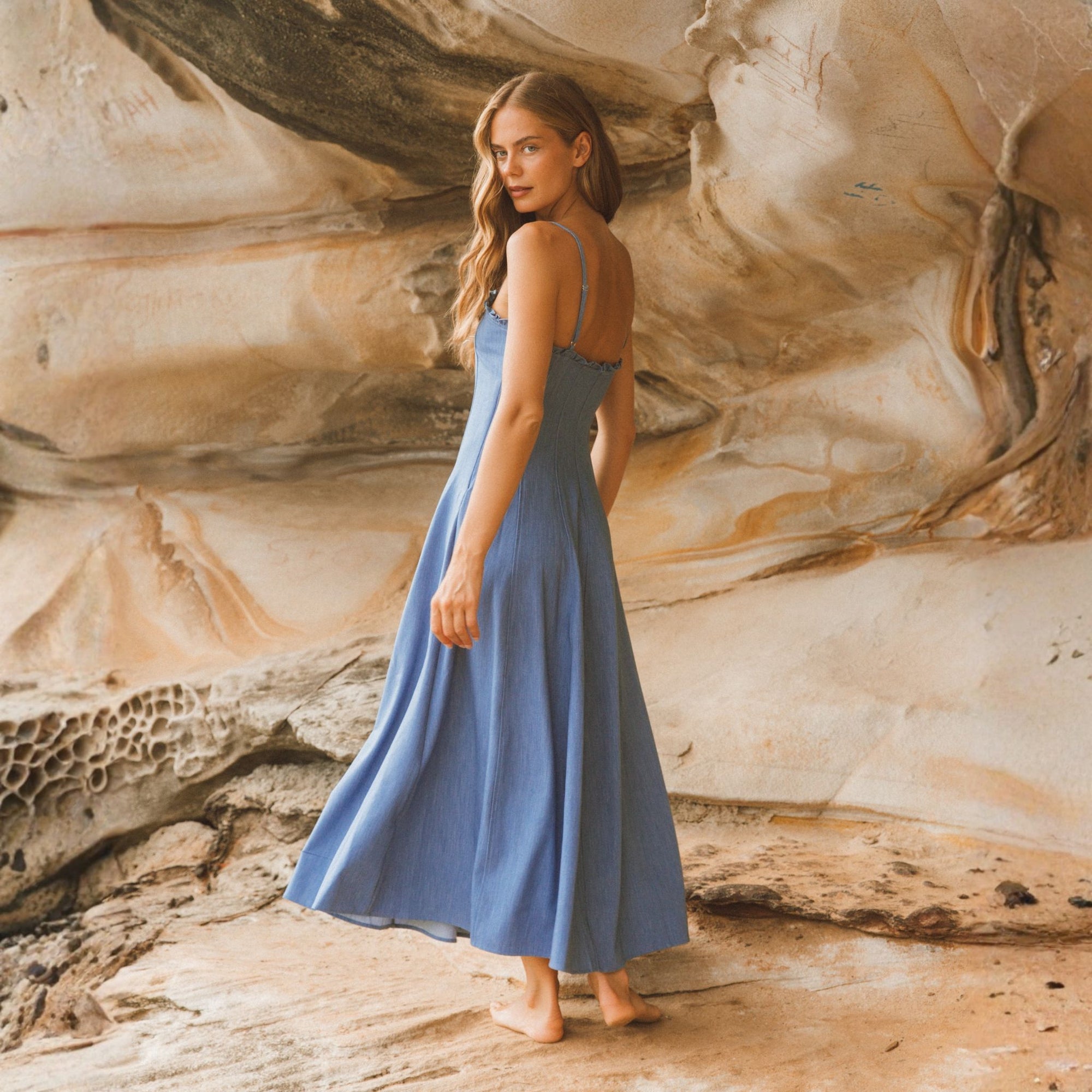 Denim Maxi Dress