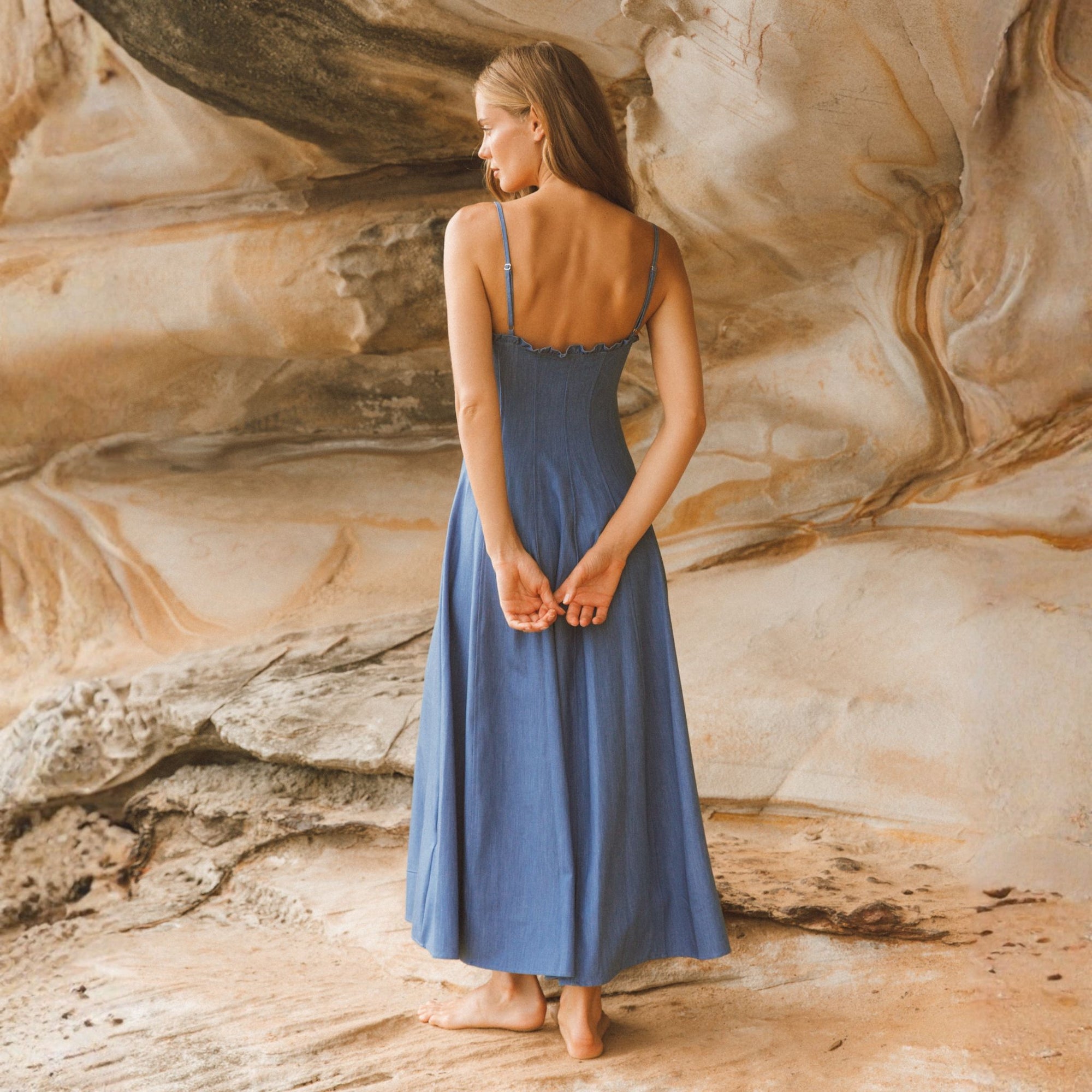 Denim Maxi Dress