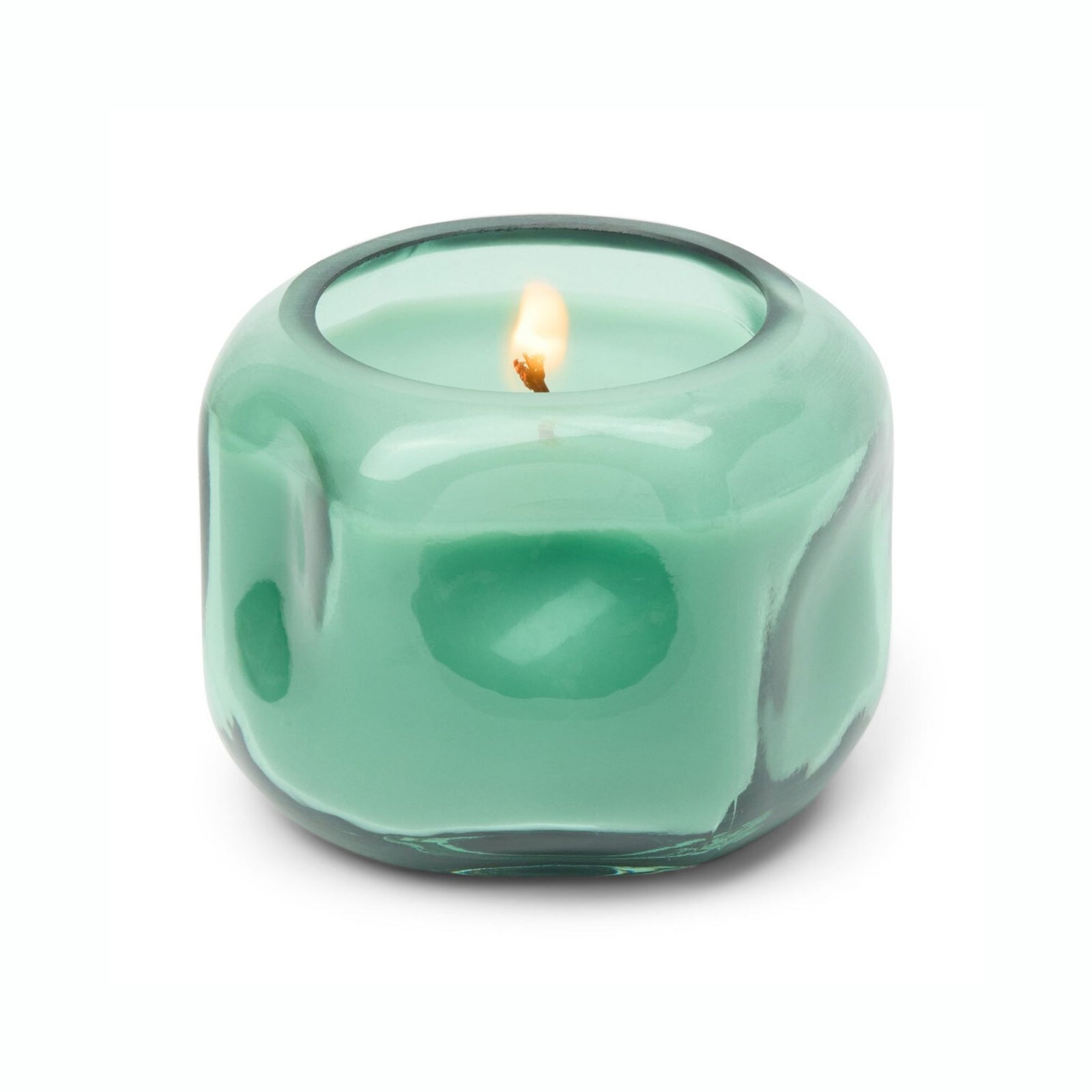 Organic Shape Tinted Glass Candle