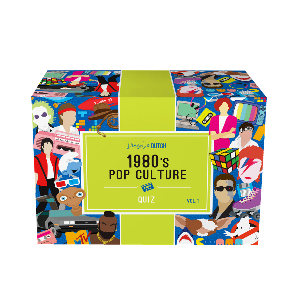 1980s Pop Culture Trivia Box