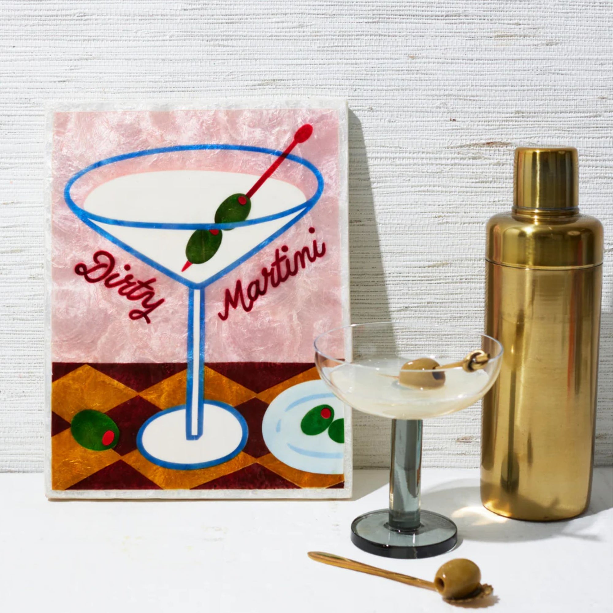 Happy Hour Martini Tile - Oxley and Moss