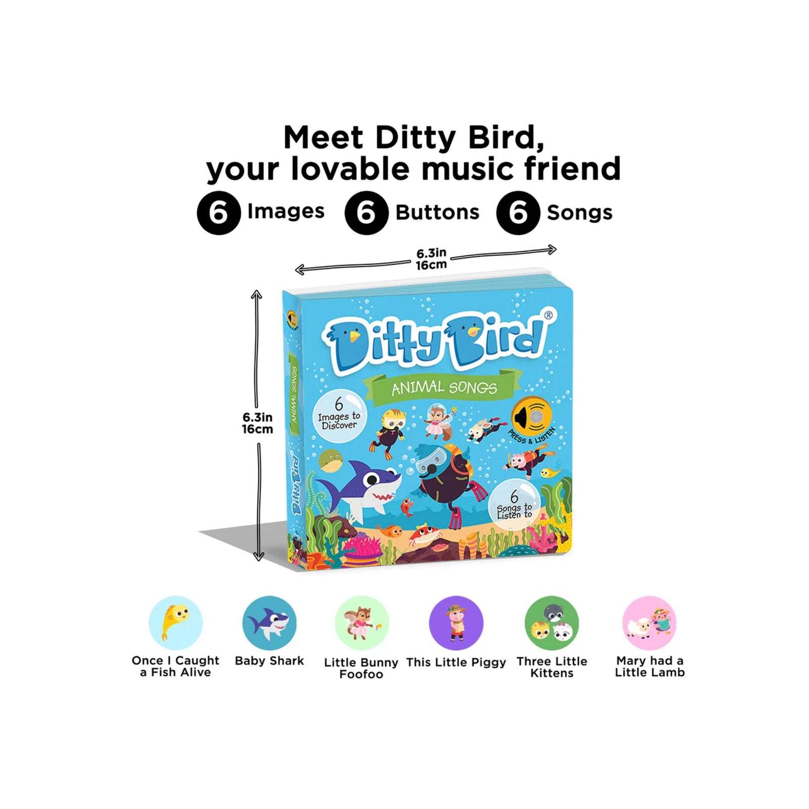 Ditty Bird Animal Songs Book