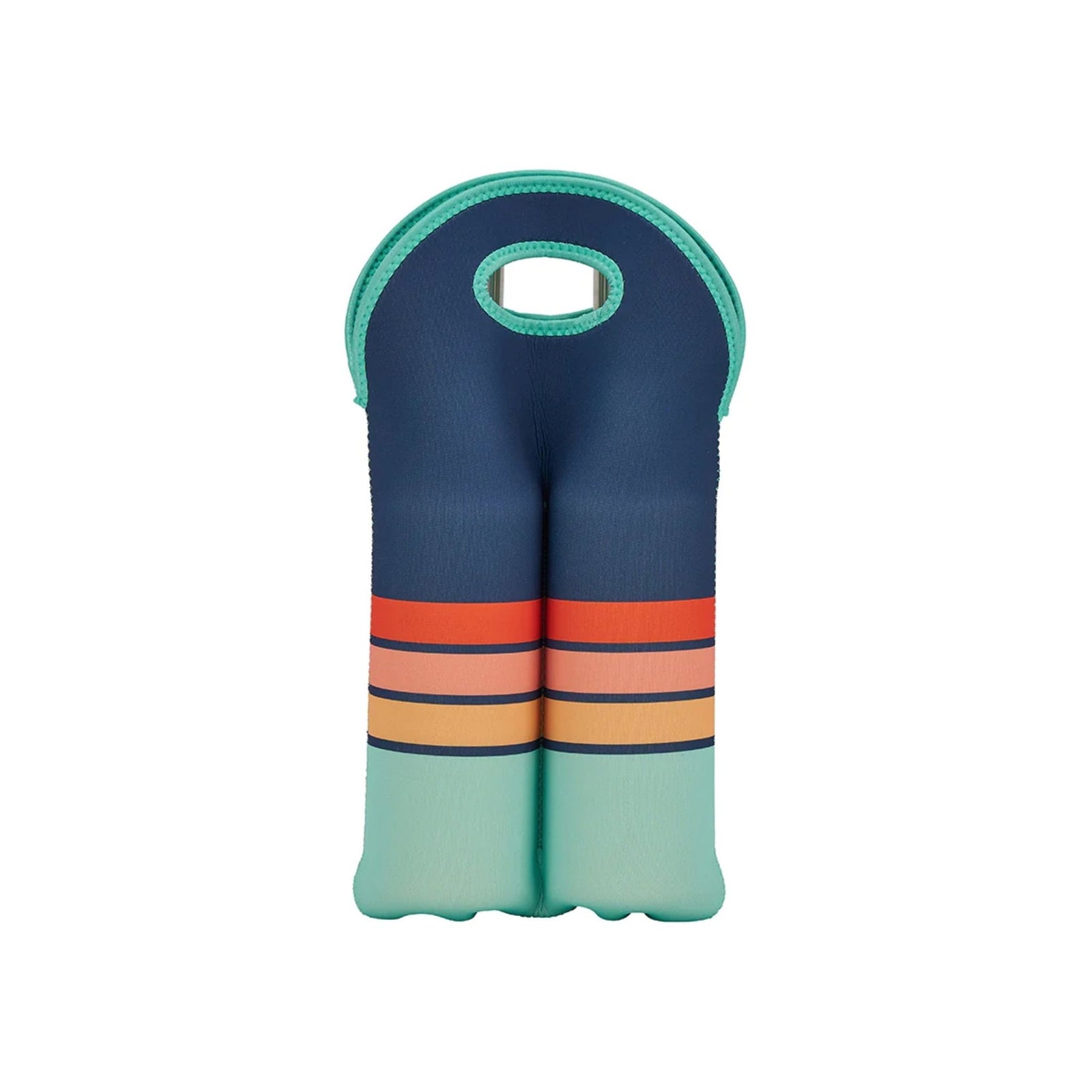 Double Bottle Bag Navy Sunrise