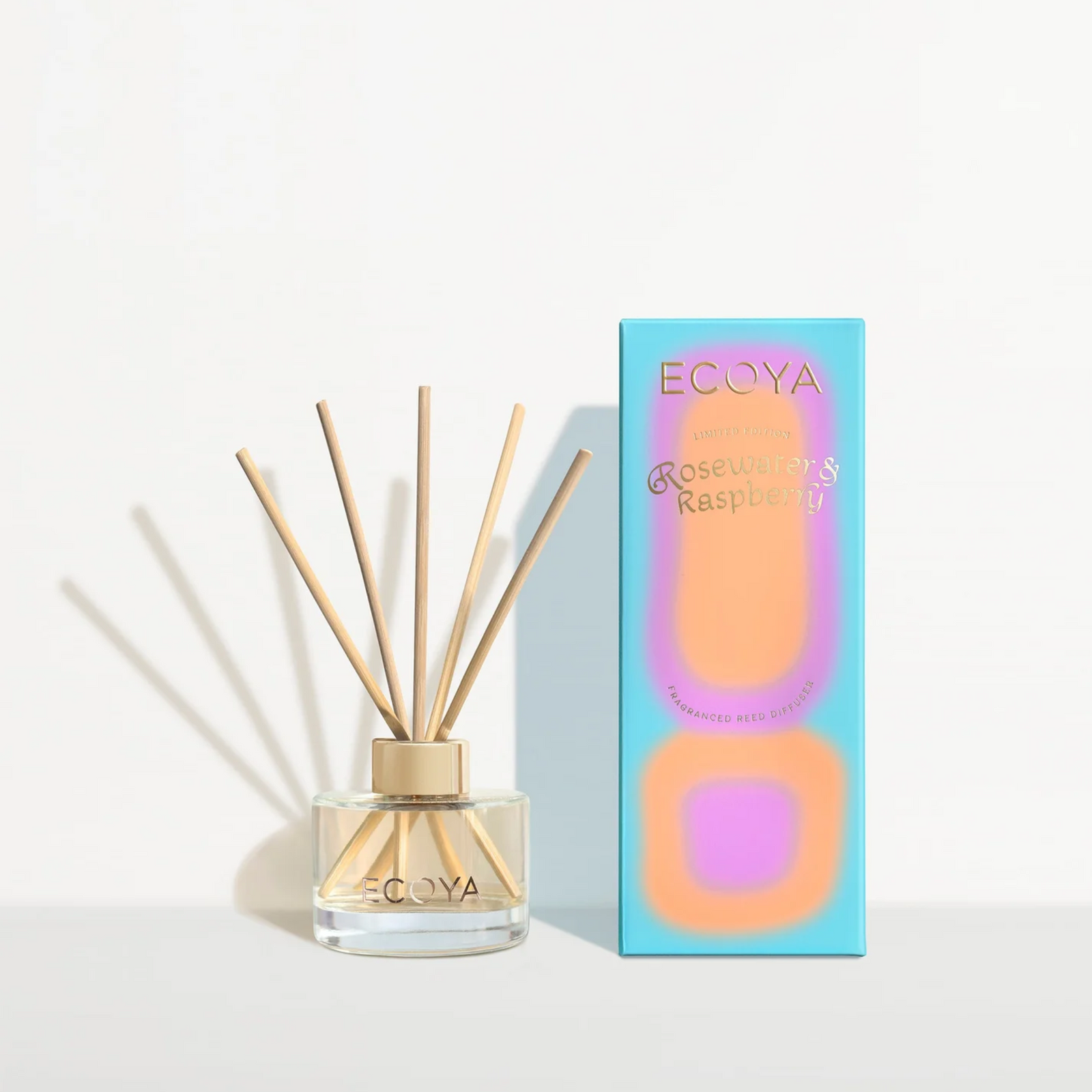 ECOYA Mini Reed Diffuser -Rosewater & Raspberry