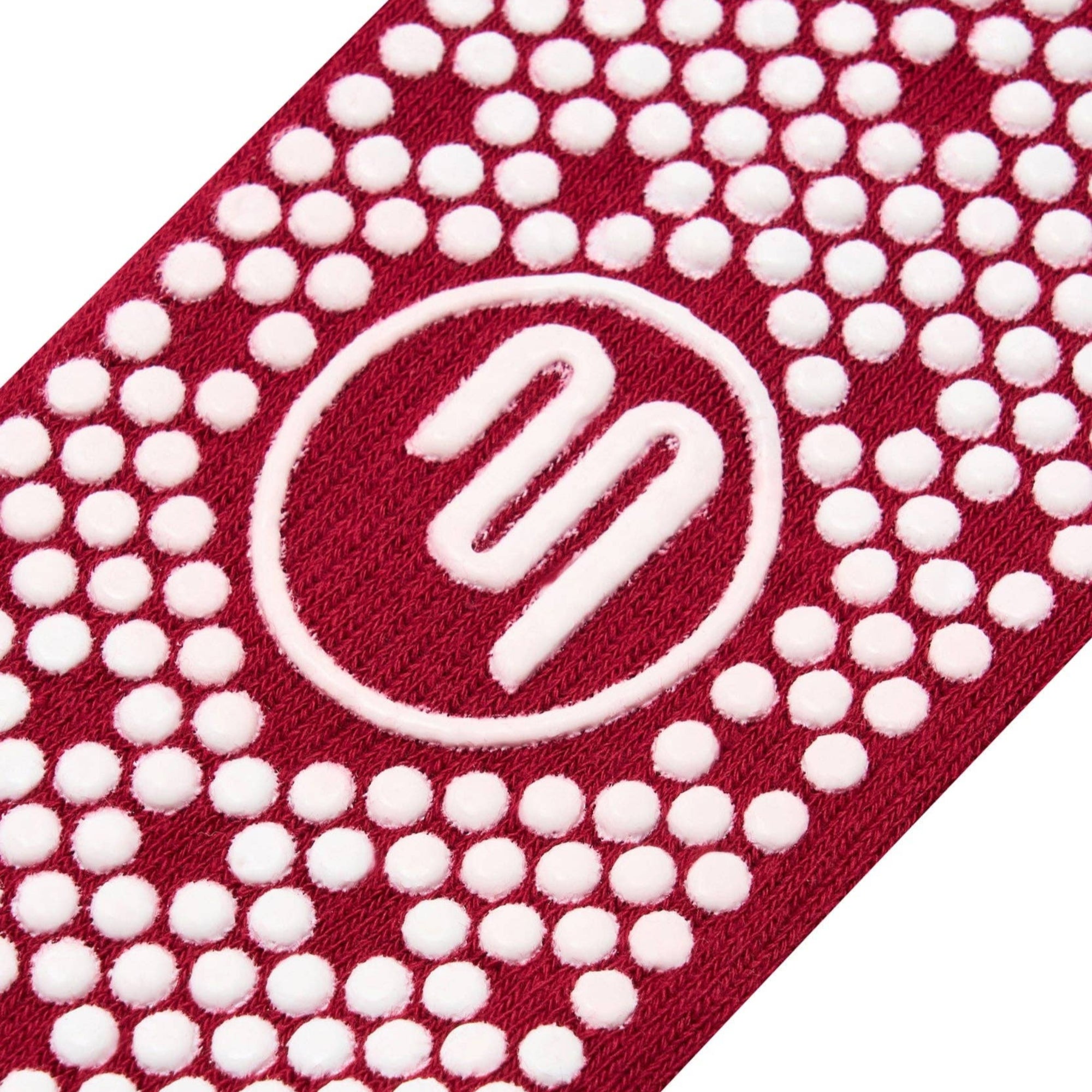 Crew Non Slip Grip Socks - Ruby Stripe