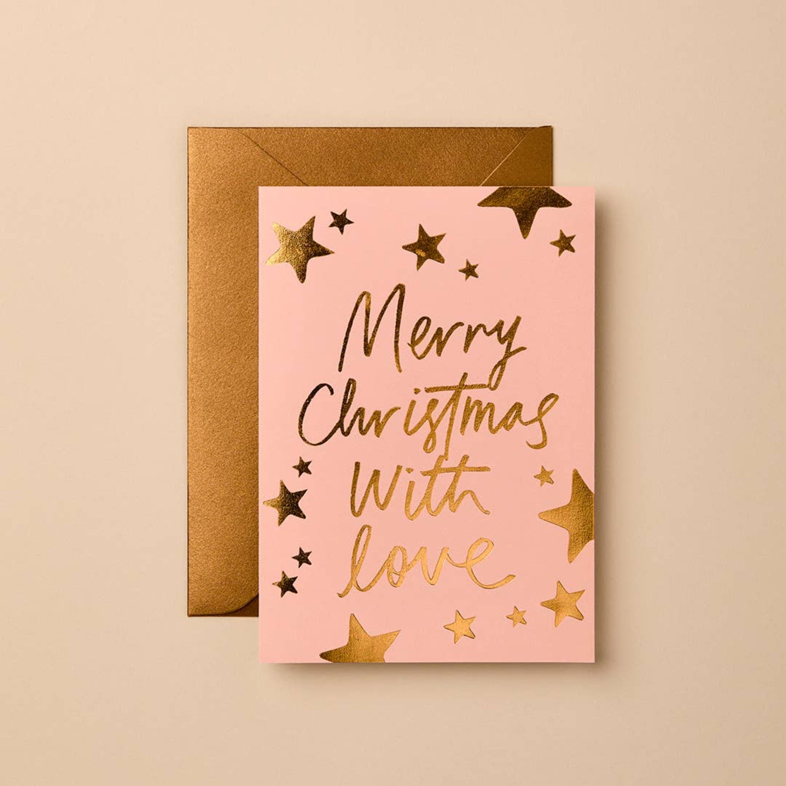 Greeting Card Merry Christmas With Love