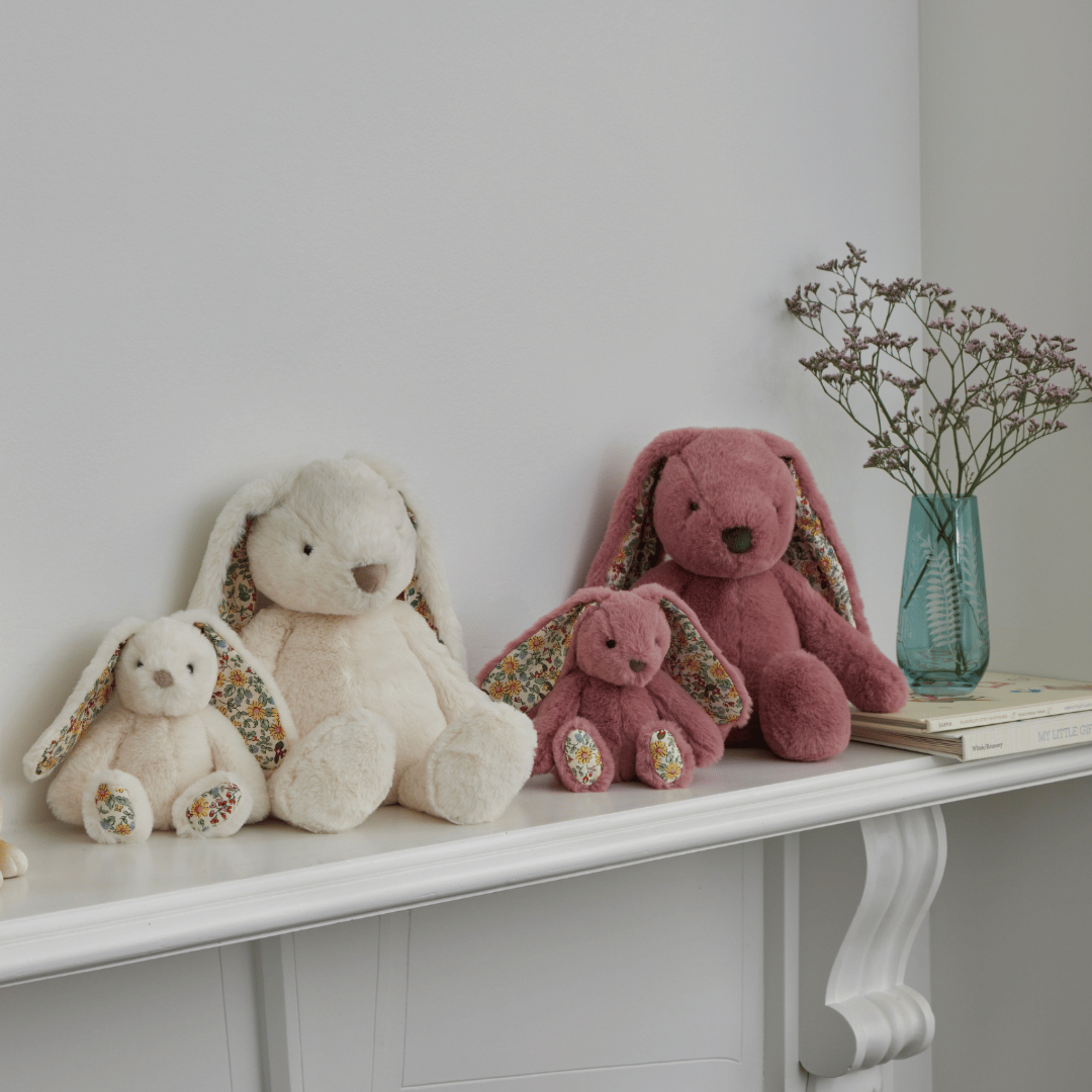 Jiggle and Giggle Floral Bunny Rattle