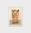 Floral Boots Sand