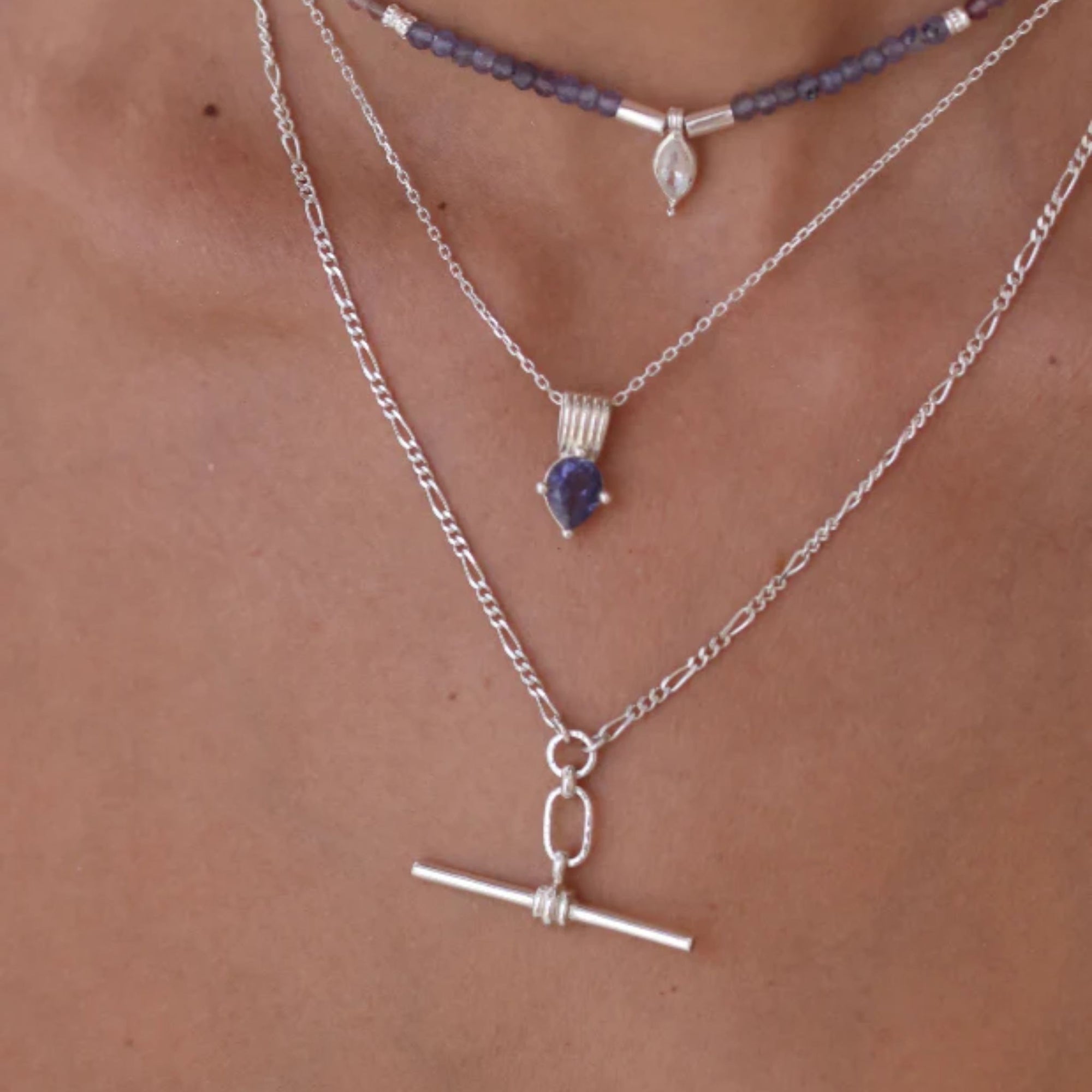 Fob Silver Necklace