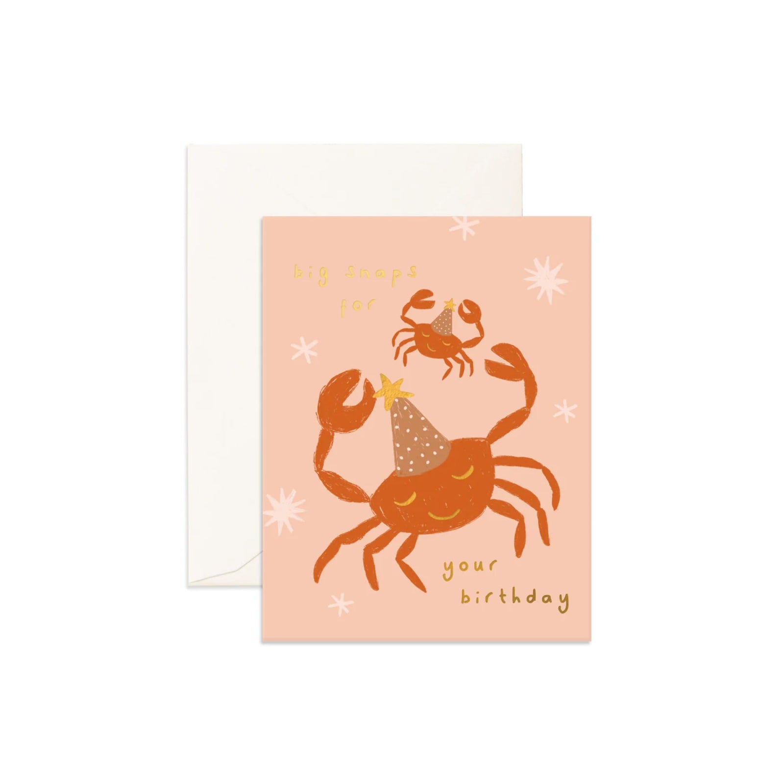Big Snaps Crabs Greeting Card