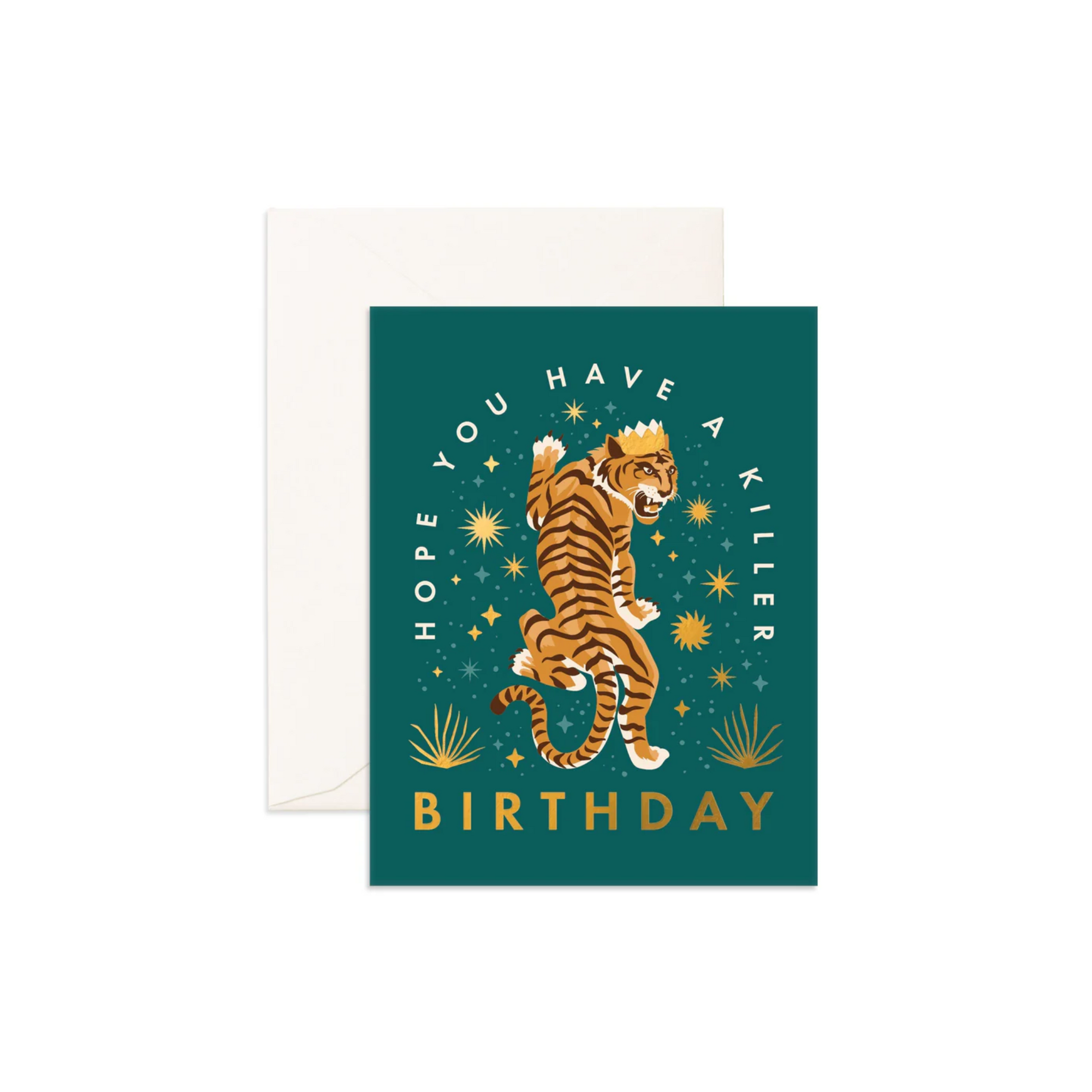 Greeting Card Killer Tiger