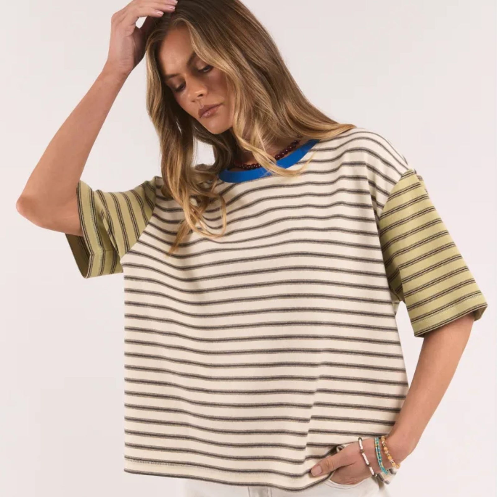 Mash Up Stripe Tee