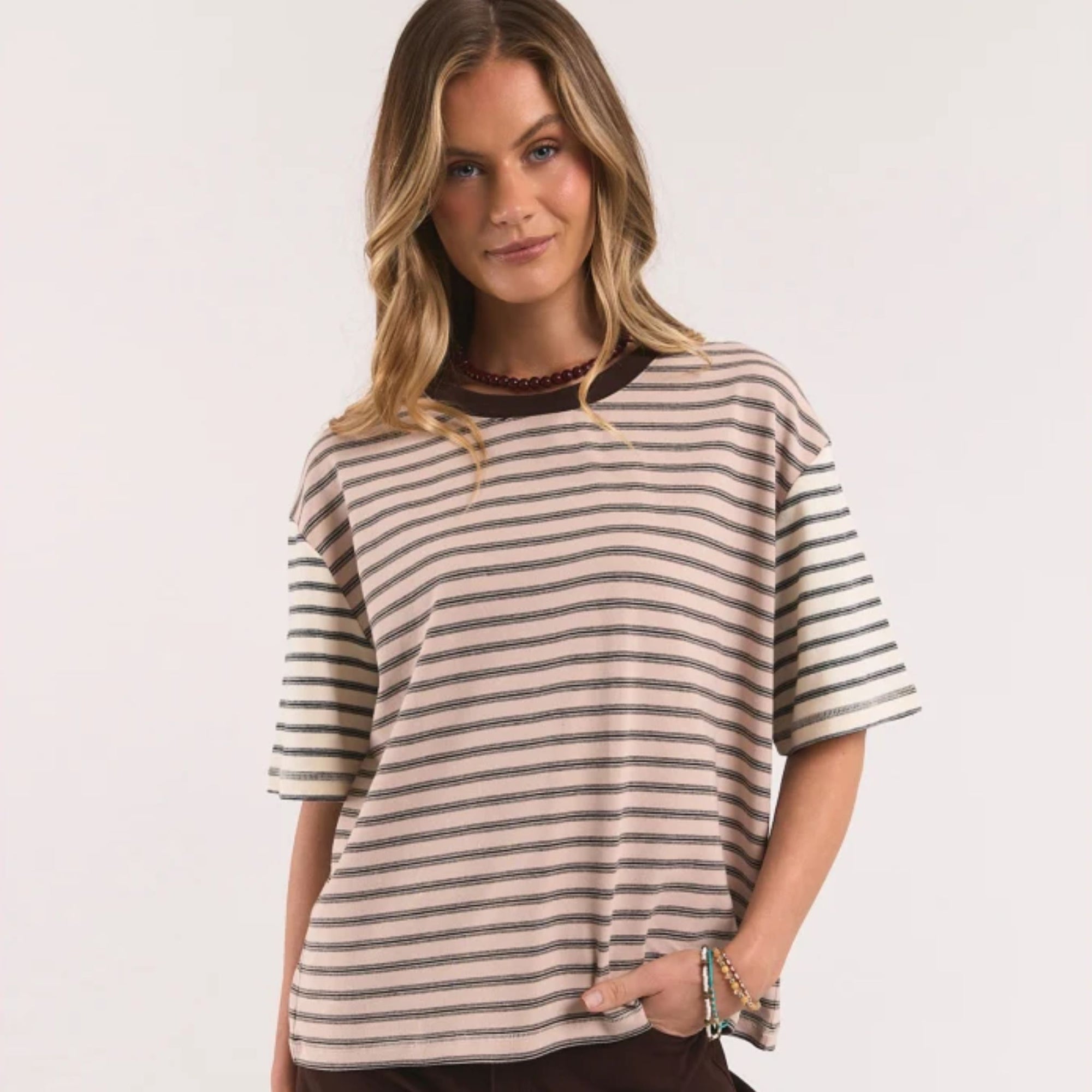 Mash Up Stripe Tee