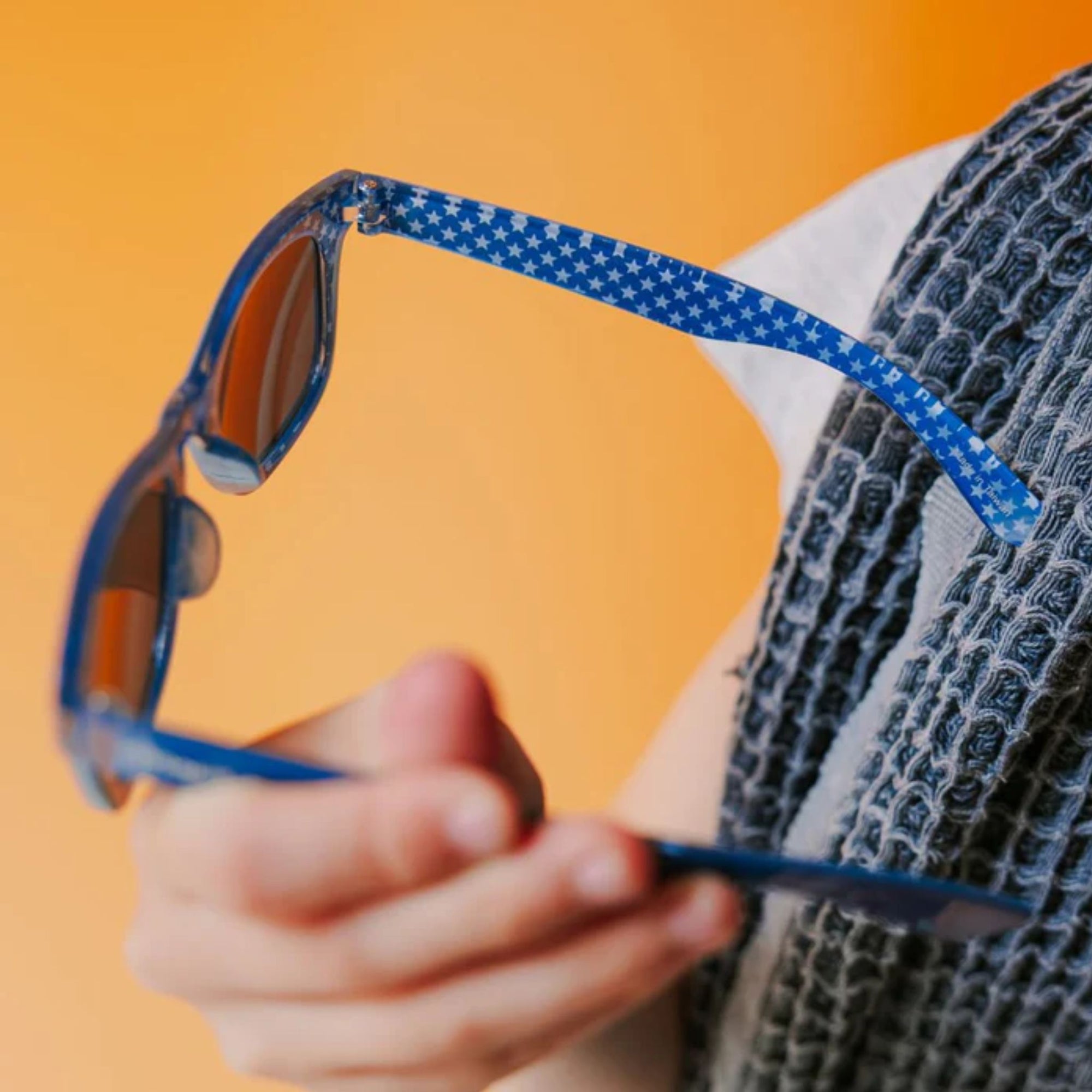 Gadget Blue White Star Sunglasses