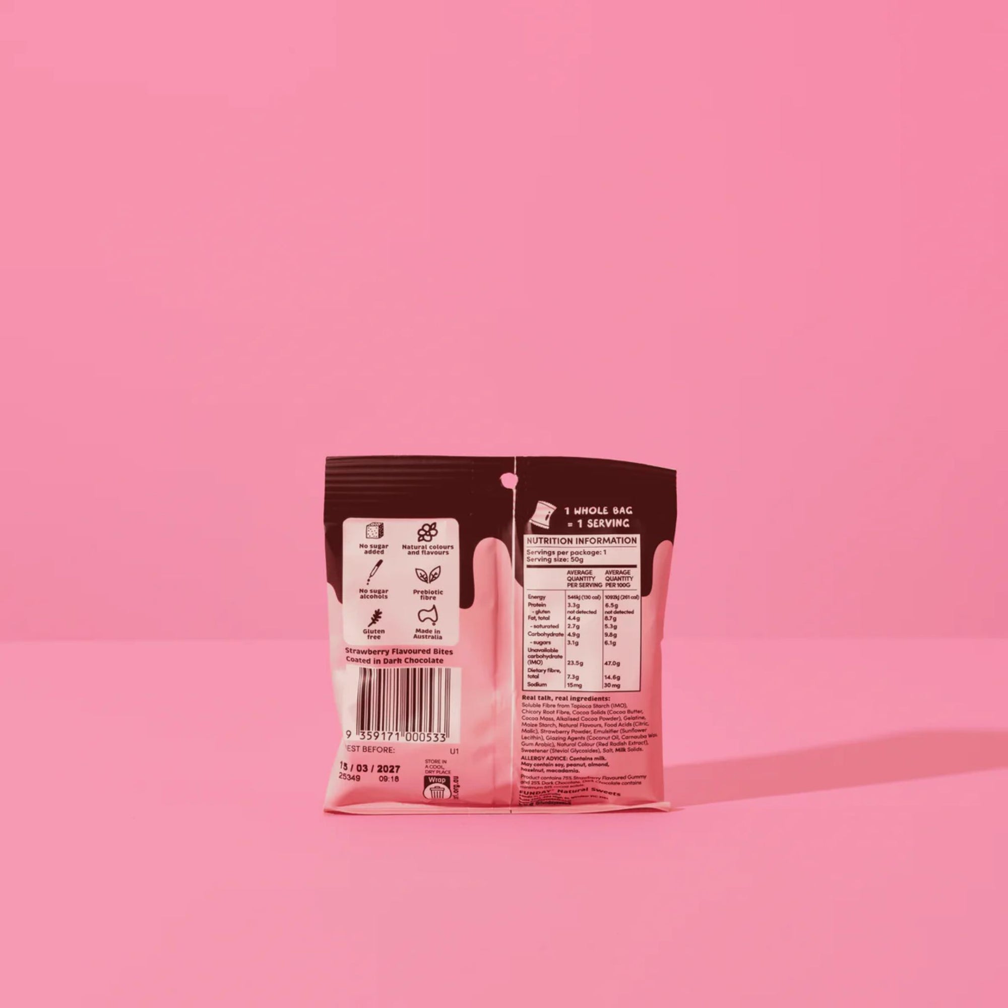 Funday Dark Chocolate Strawberry Bites