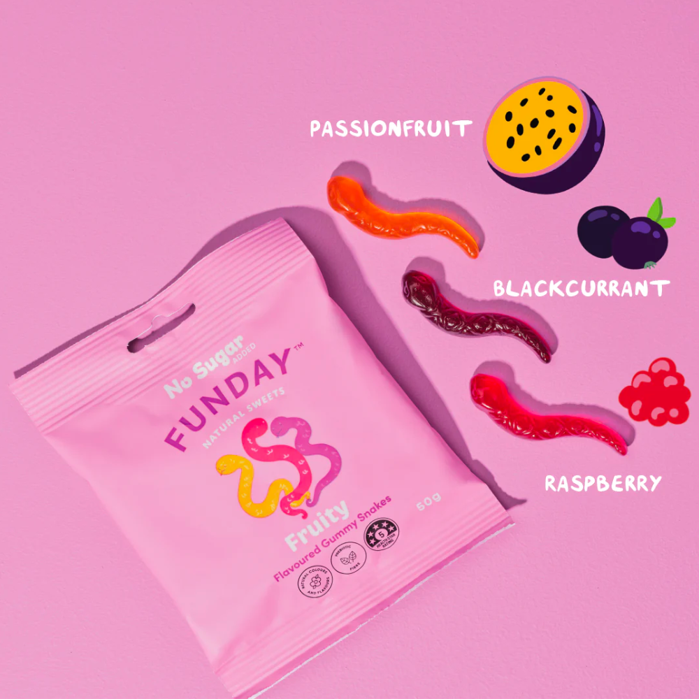Funday Fruity Gummy Snakes