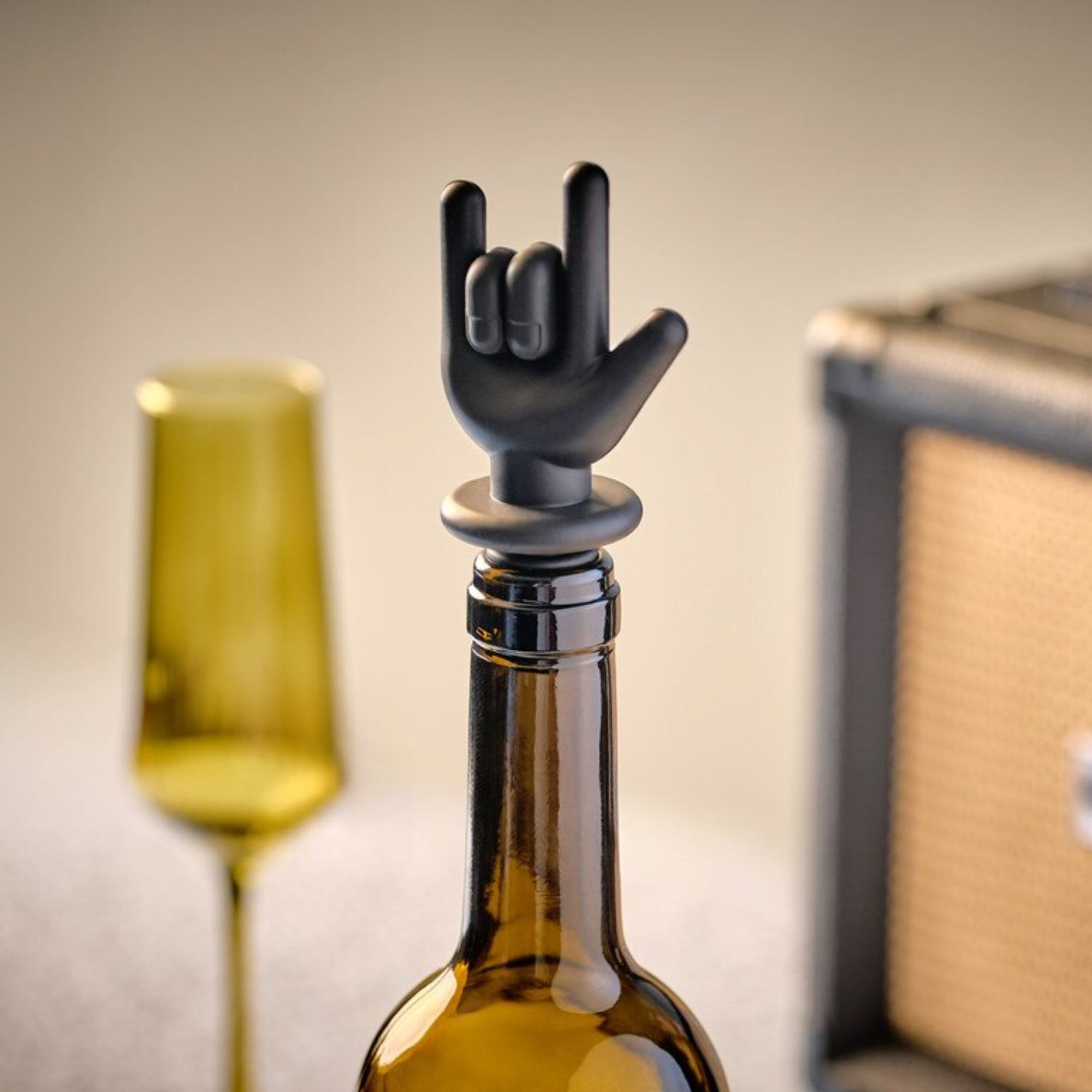 Rock Hands Bottle Stopper