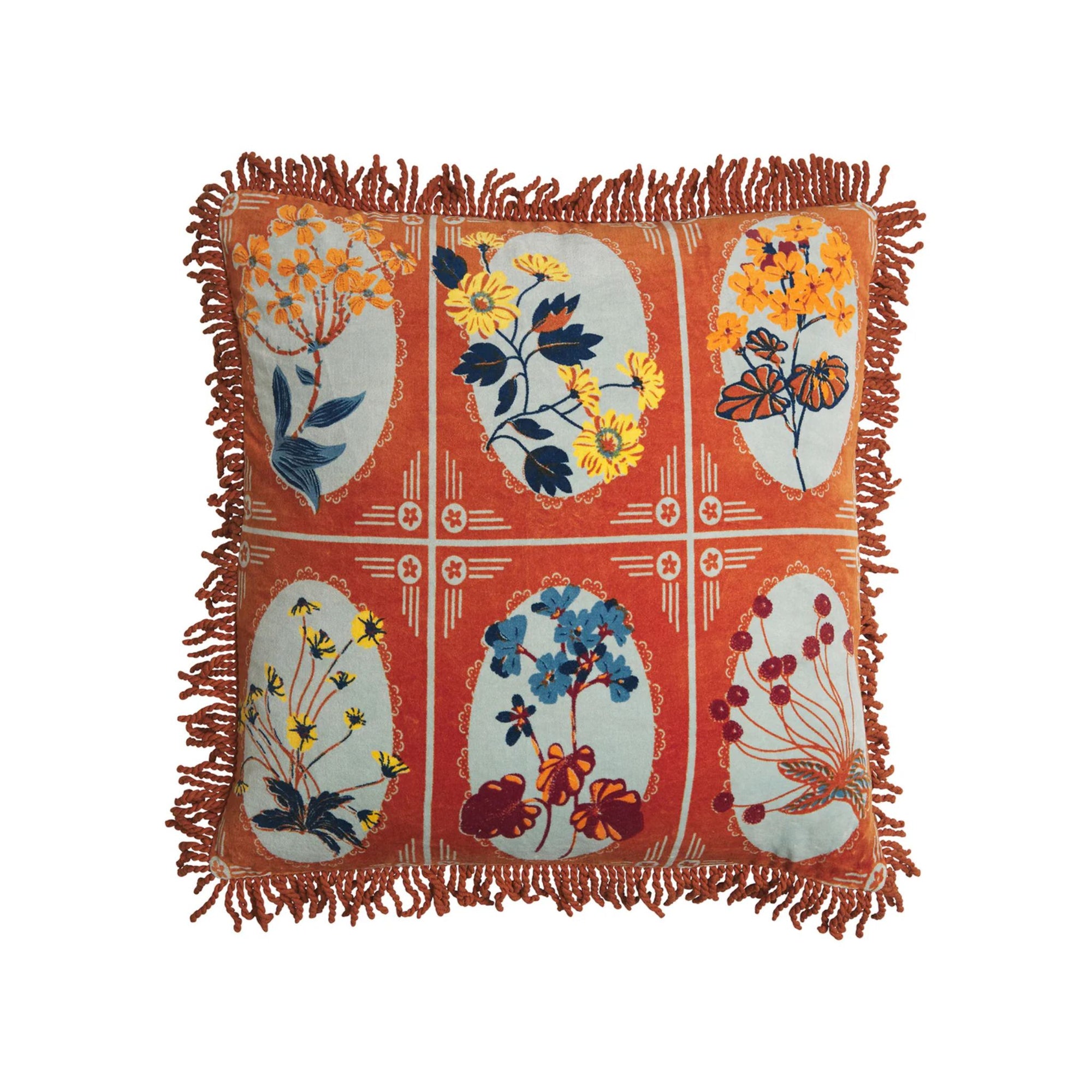 Gigi Velvet Cushion - Copper