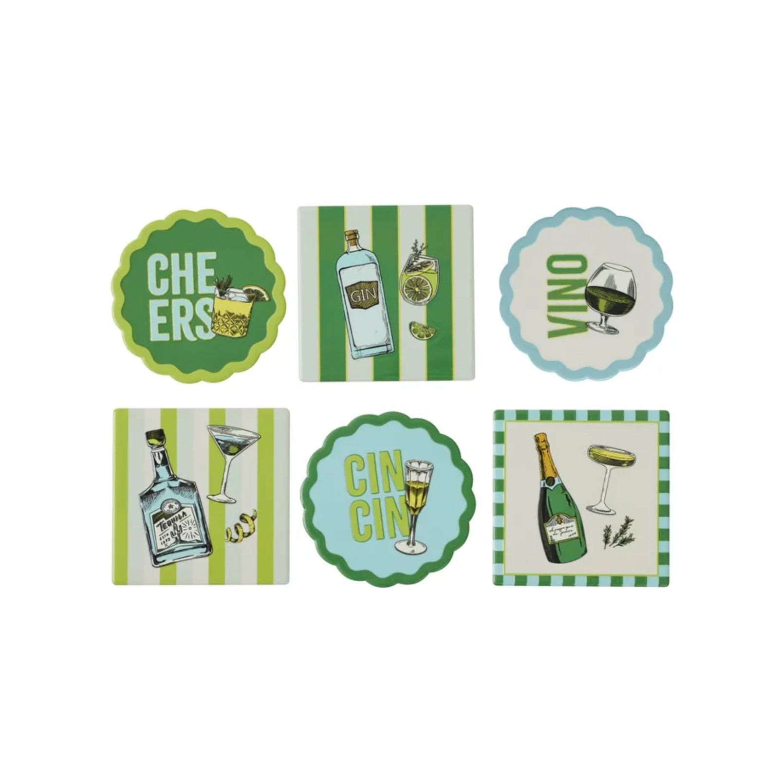 Gimlet Ceramic Coasters