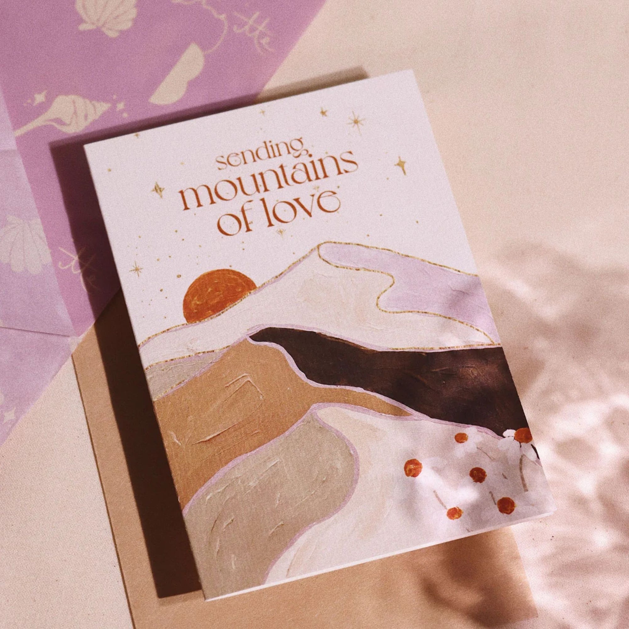 Greeting Card Mountains Of Love