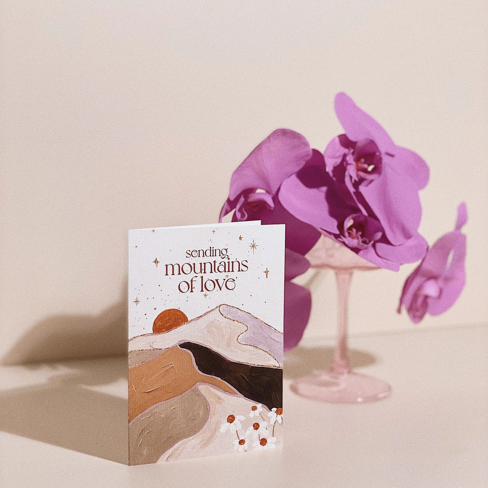 Greeting Card Mountains Of Love