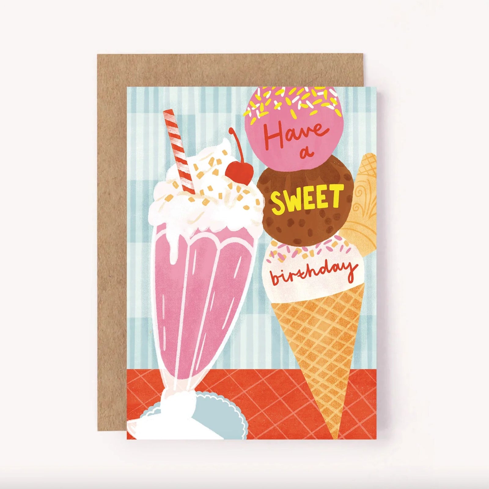 Greeting Card Birthday Retro Diner