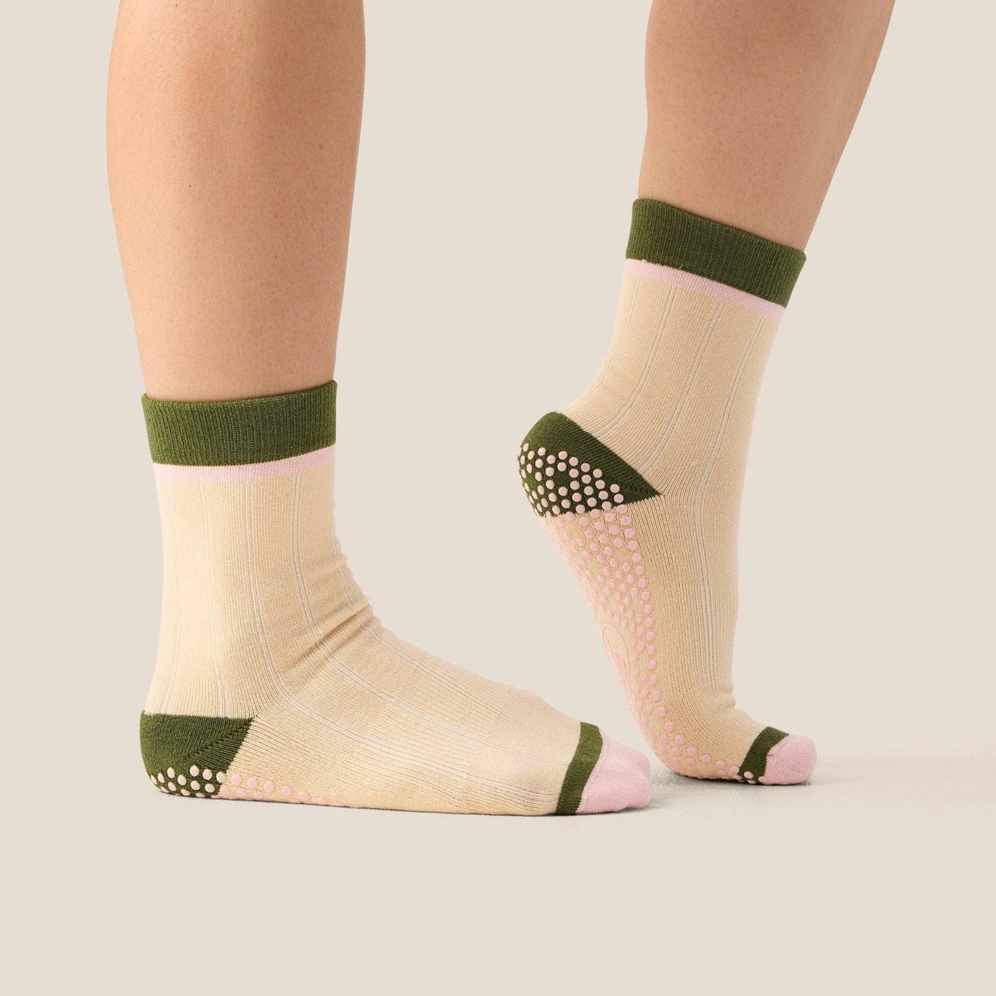 Crew Grip Socks Cottage Stripe