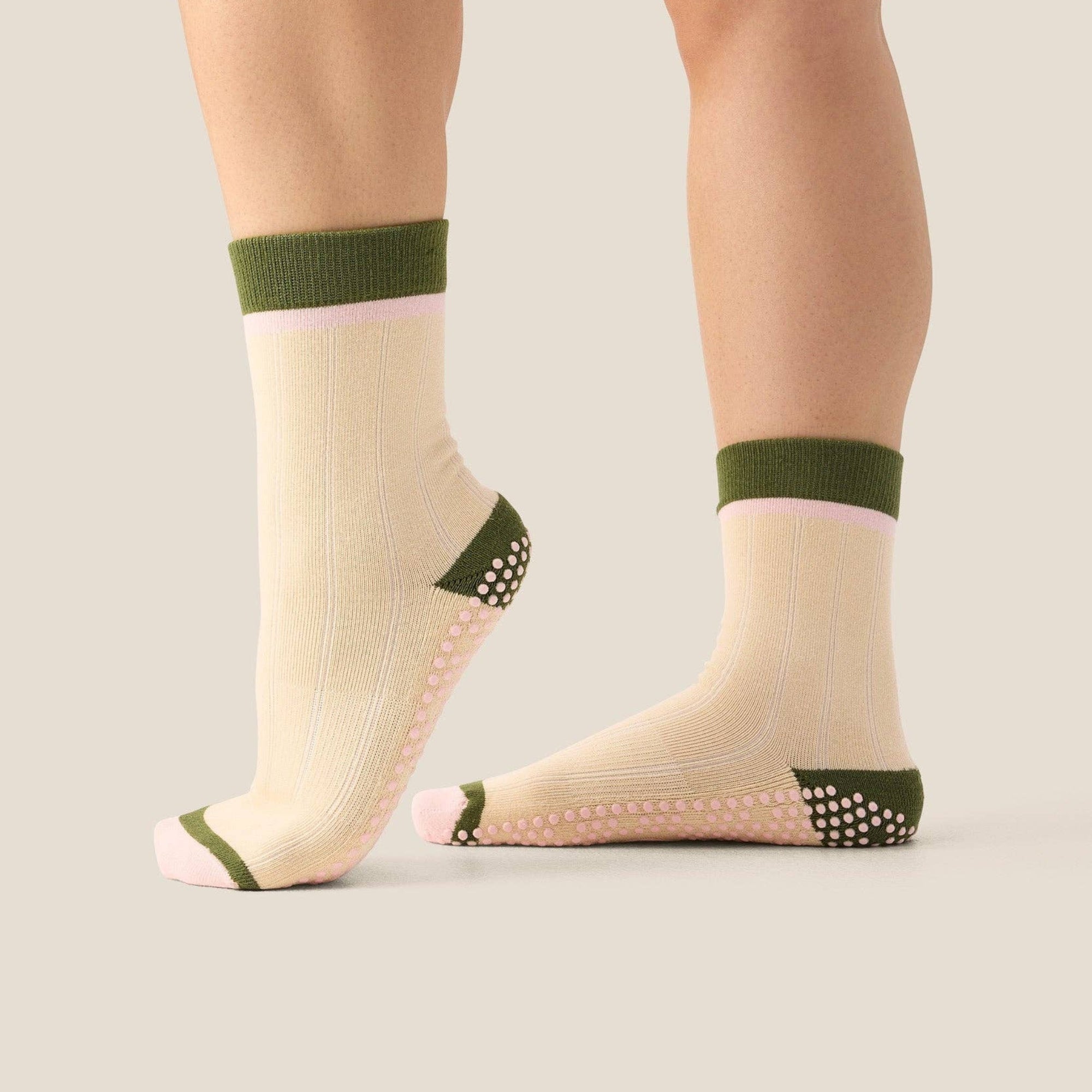 Crew Grip Socks Cottage Stripe