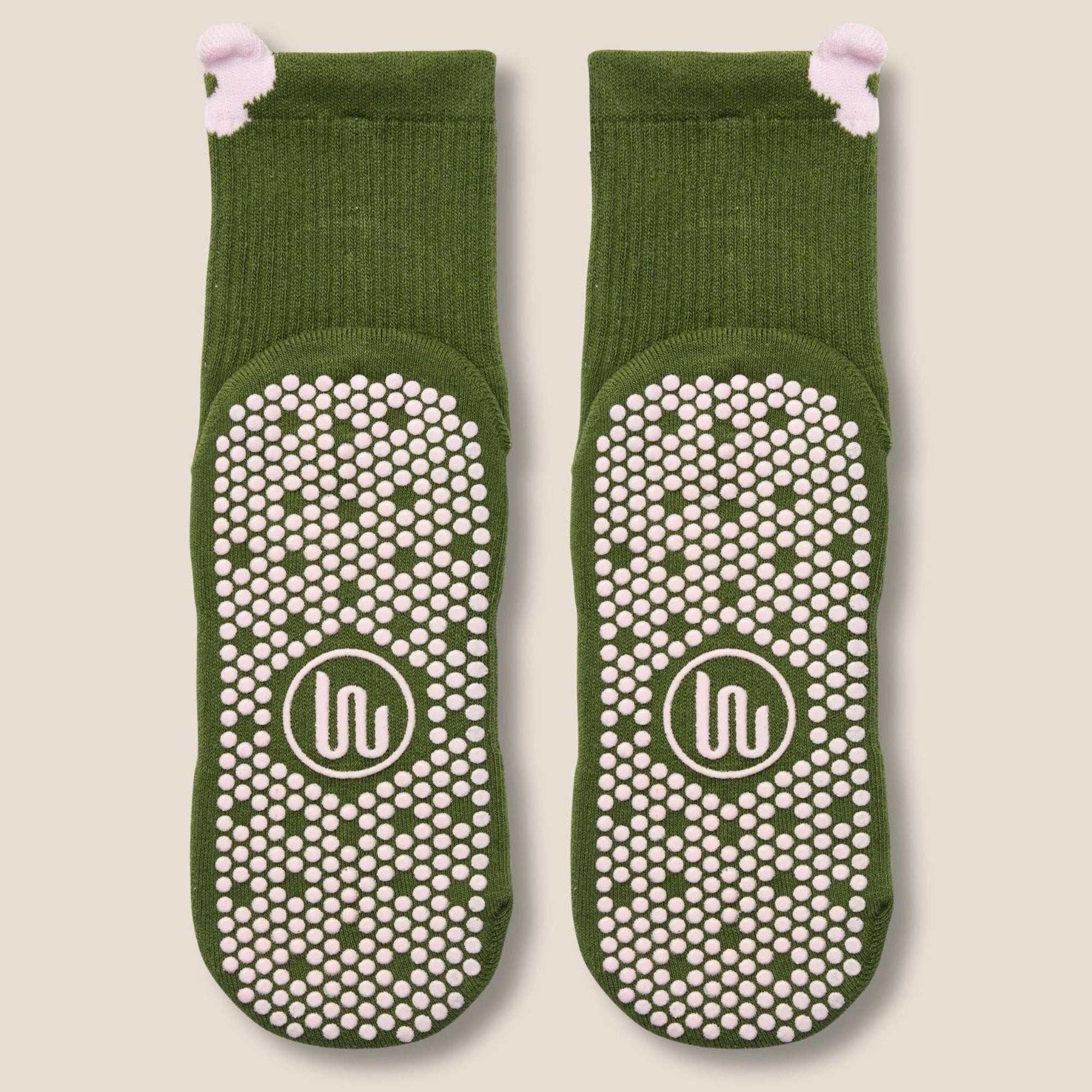Crew Grip Socks Flower Patch Pine