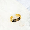 18K Gold Vermeil Hammered Band Ring