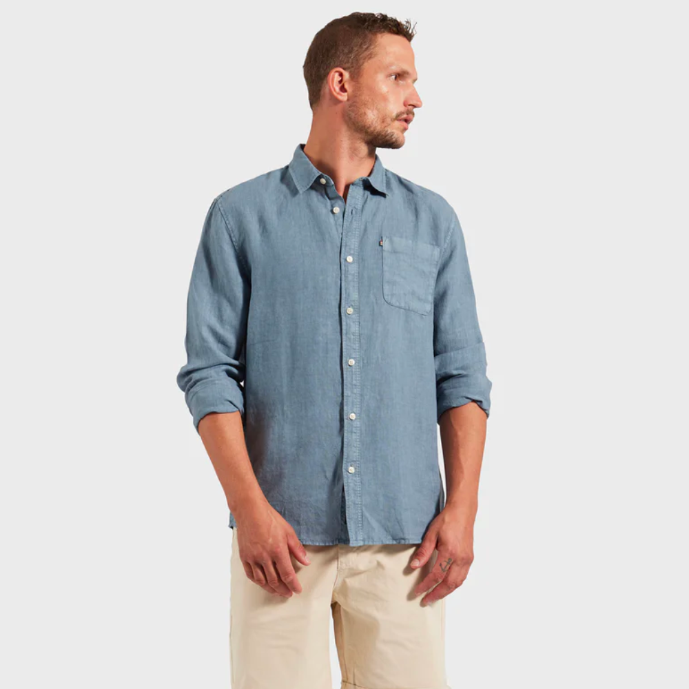 Men's Hampton Long Sleeve Linen Shirt