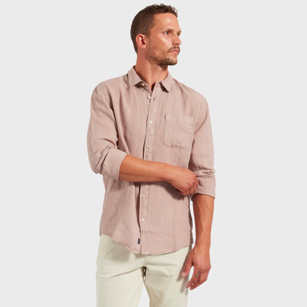 Men's Hampton Long Sleeve Linen Shirt