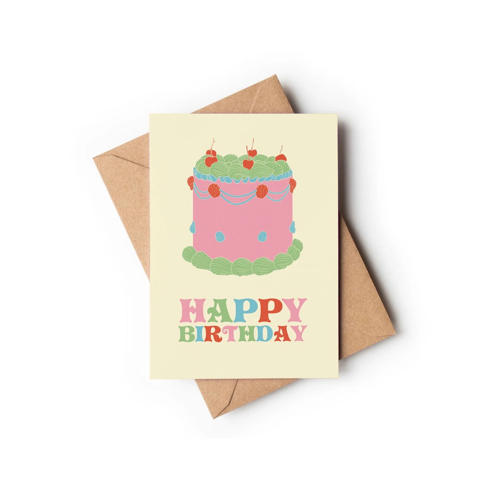 Greeting Card Happy Birthday Buttercream