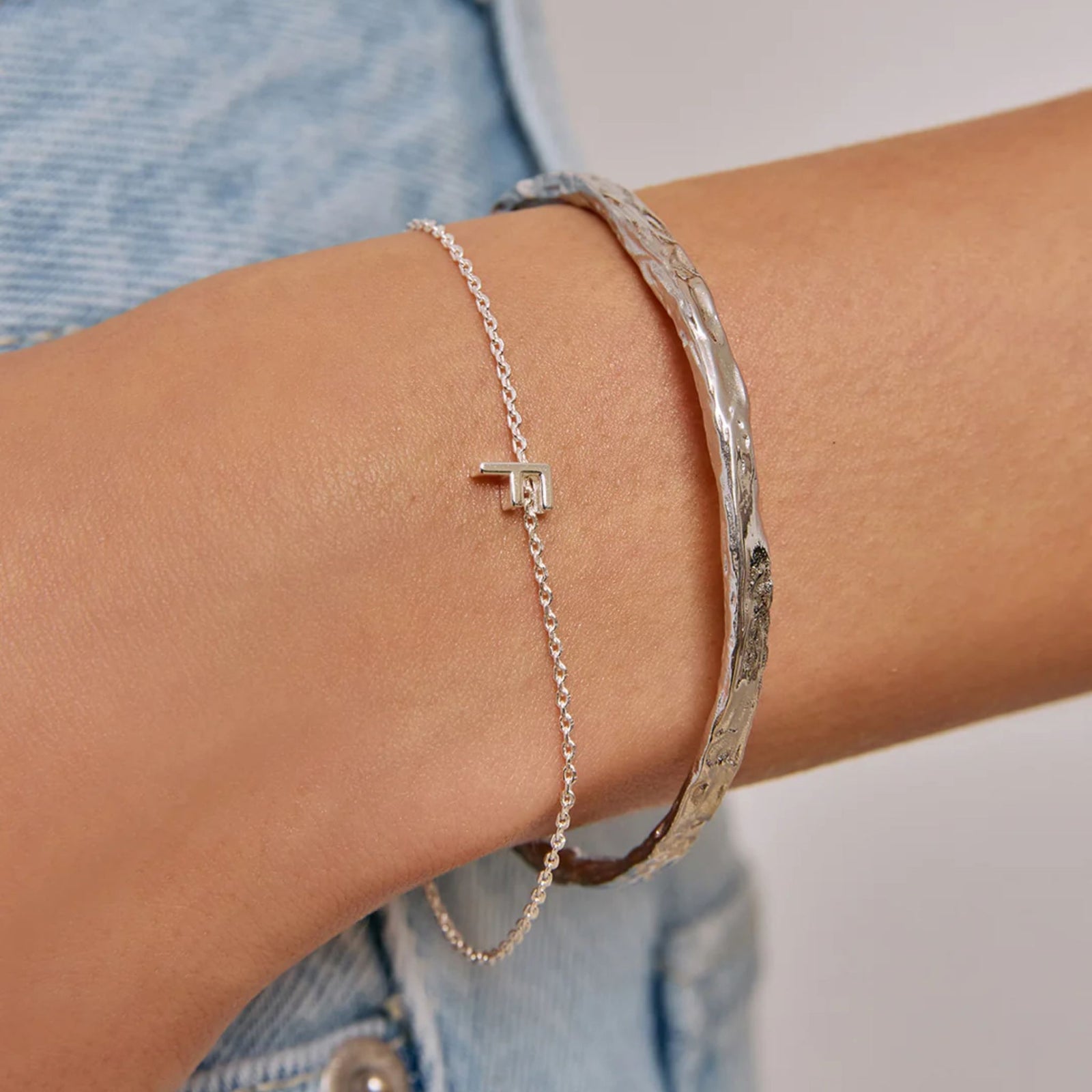 Helios Silver Cuff Bracelet