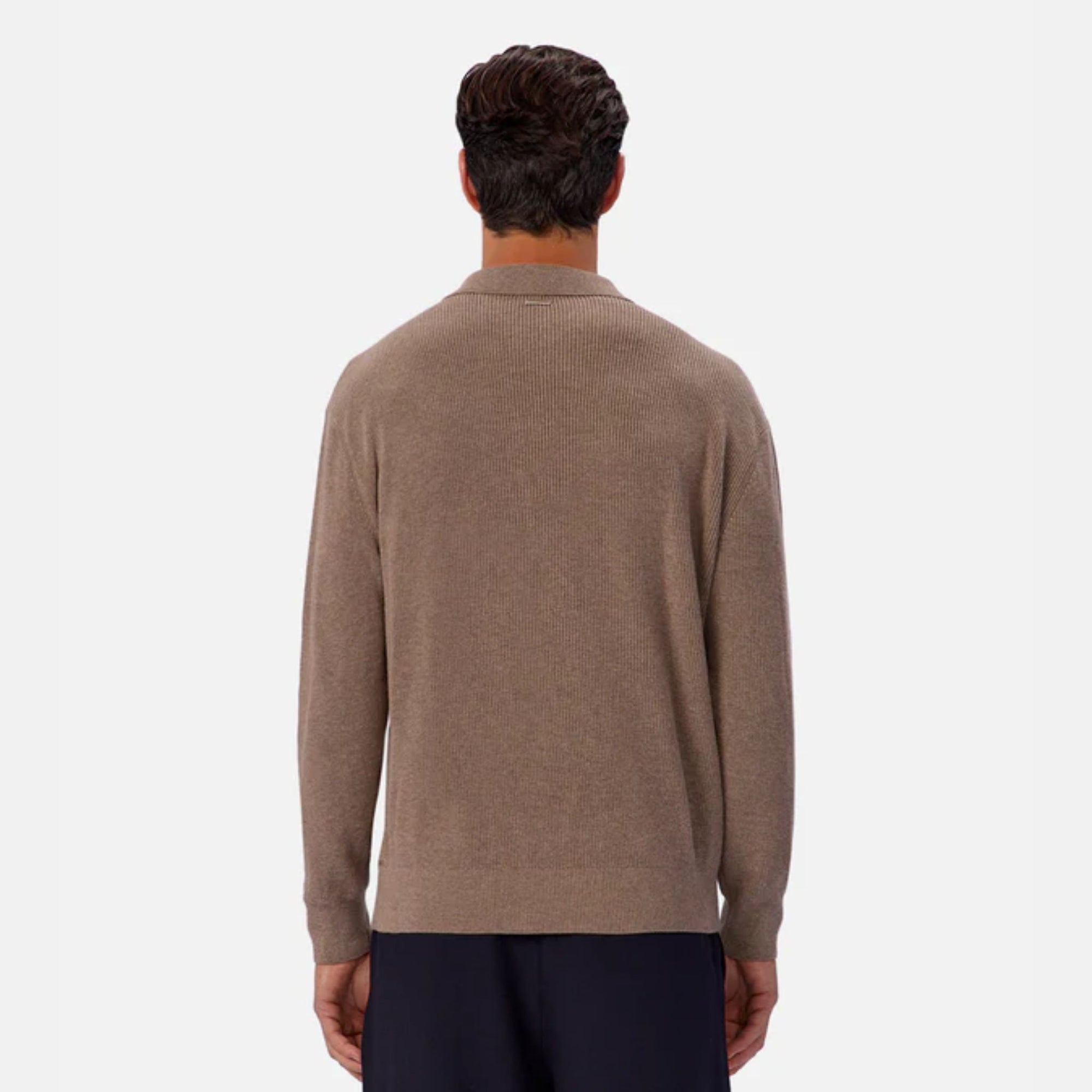 The New England Polo Knit Walnut