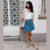 Margo Robbie Denim Skirt