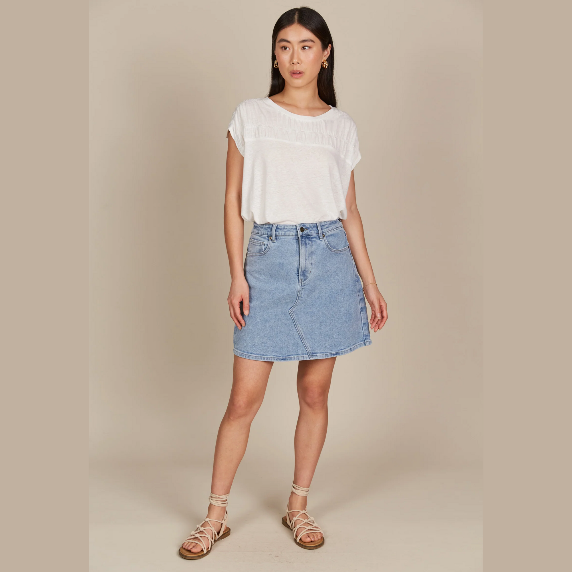 Margo Robbie Denim Skirt