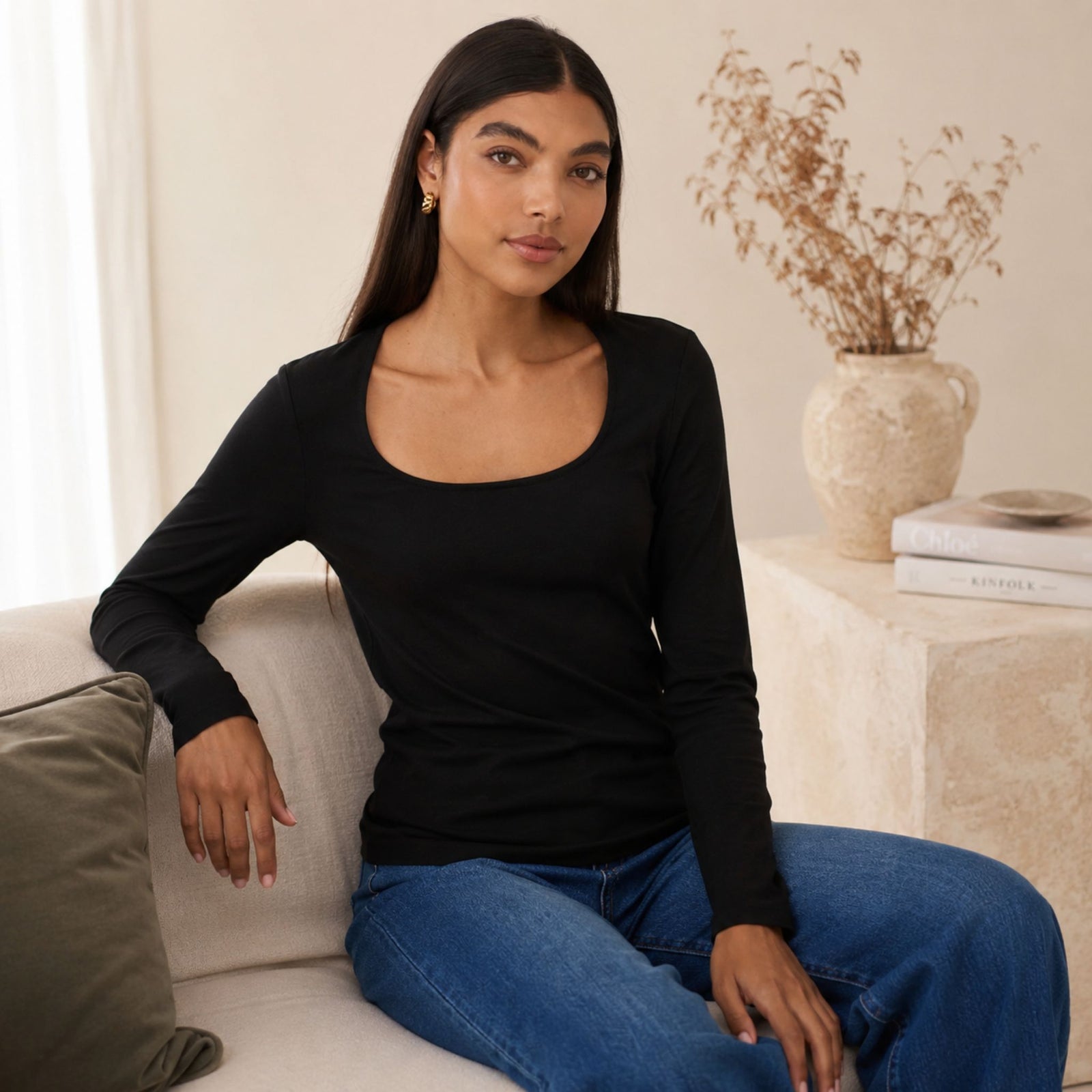 Naria Scoop Neck Top