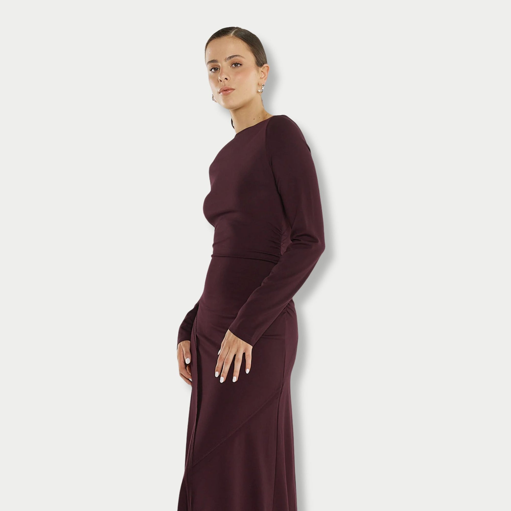 Jade Seamed Jersey Dress