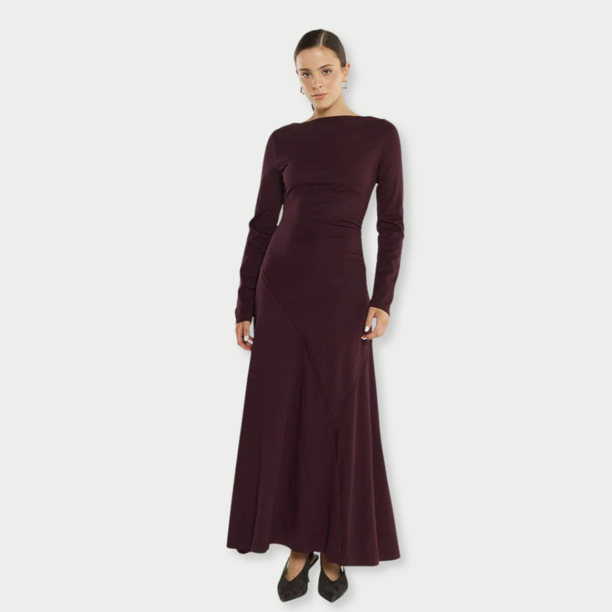 Jade Seamed Jersey Dress