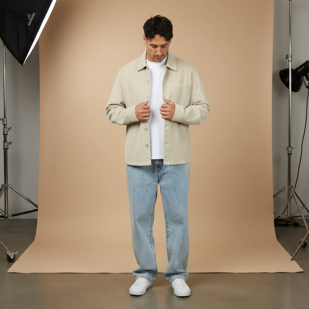 Jameson Cord Shirt Bone