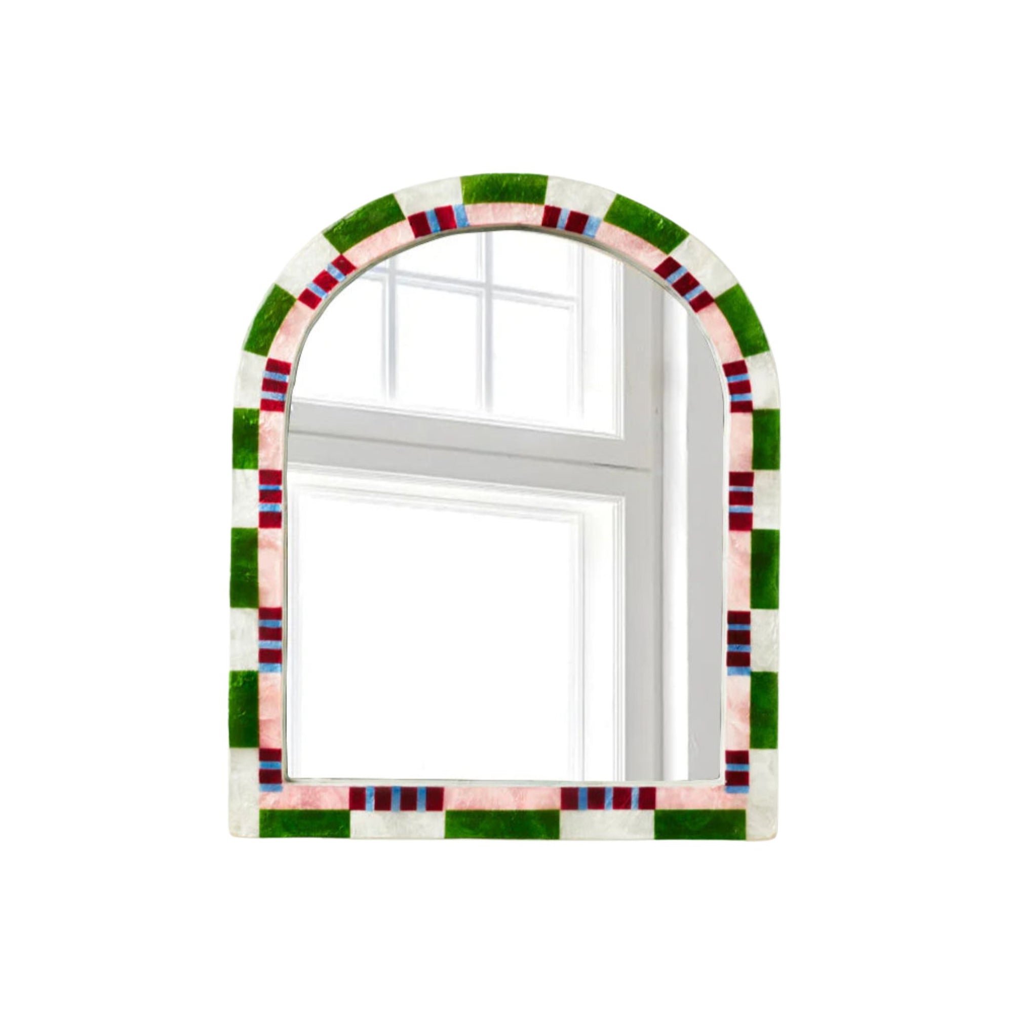 Bloom Nouveau Check Mirror