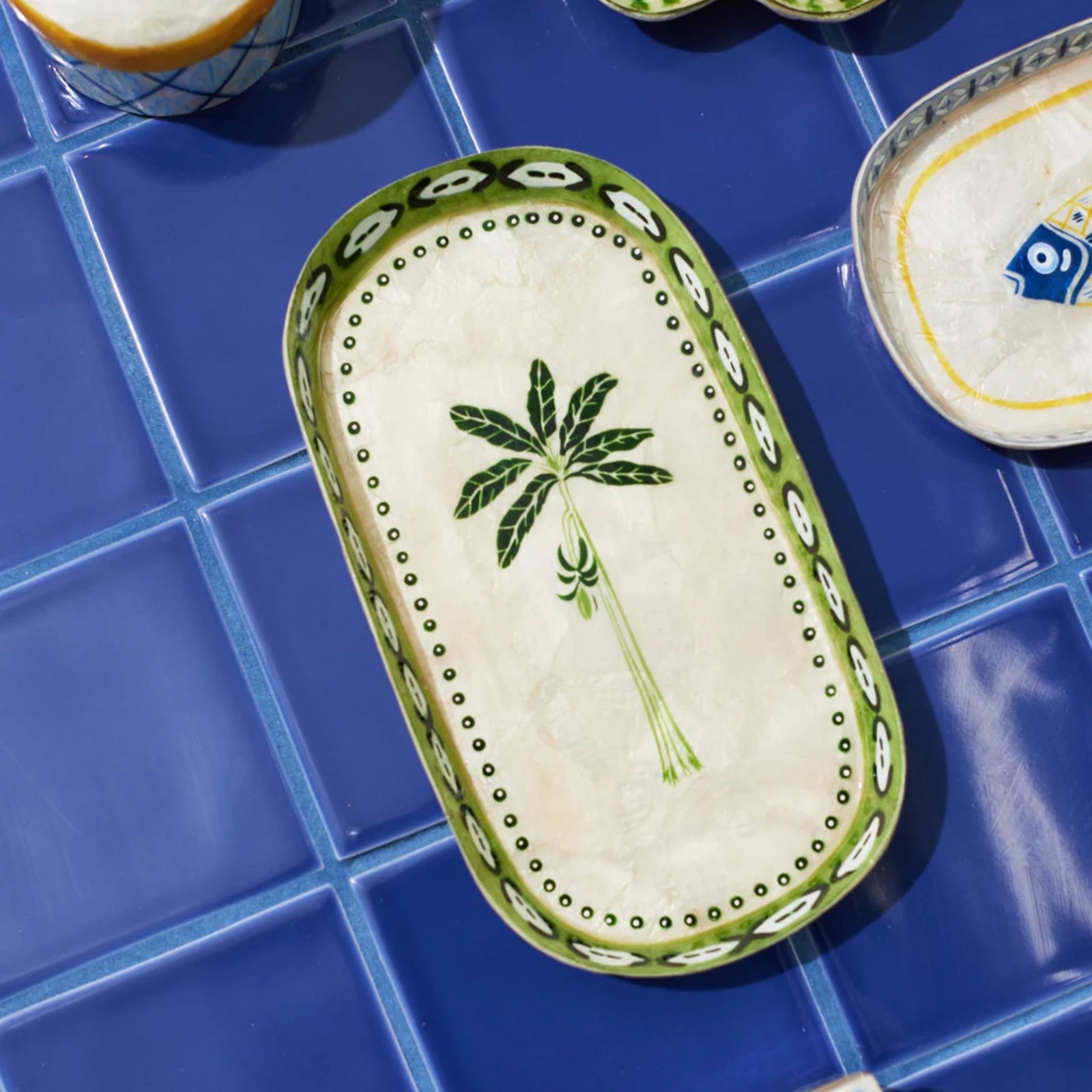 Atlantic Green Palm Tray