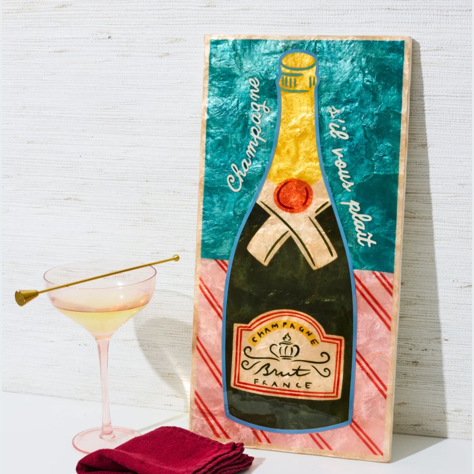 Happy Hour Champers Tile