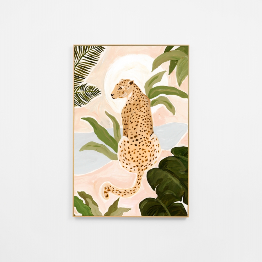 Jungle Cat Sand 2 Canvas Print